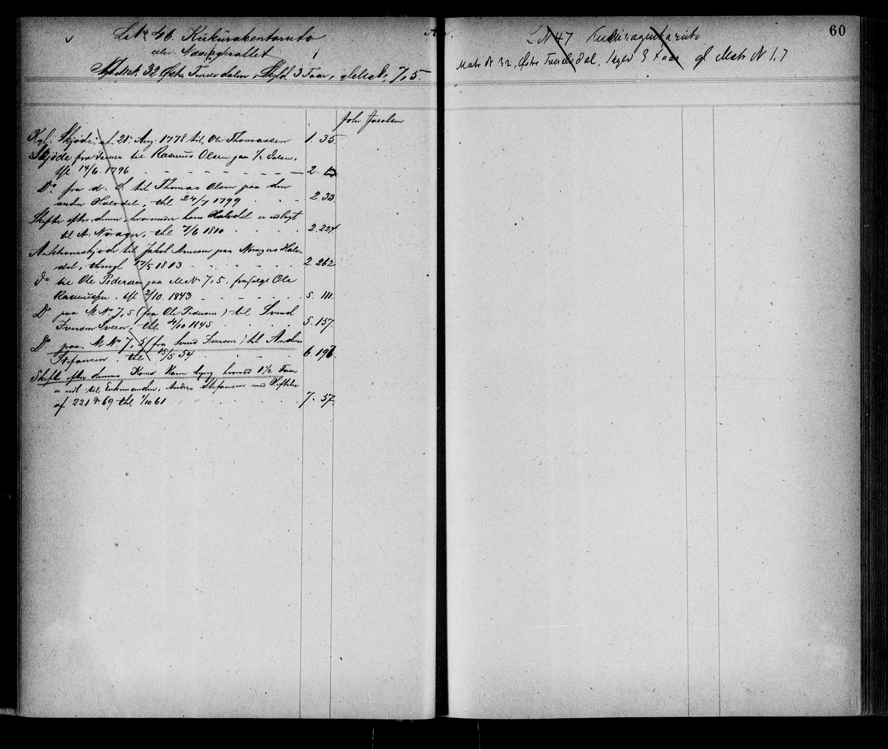 Alta fogderi/sorenskriveri, SATØ/SATØ-5/1/K/Kb/Kba/L0008pantereg: Mortgage register no. 8, 1776, p. 60