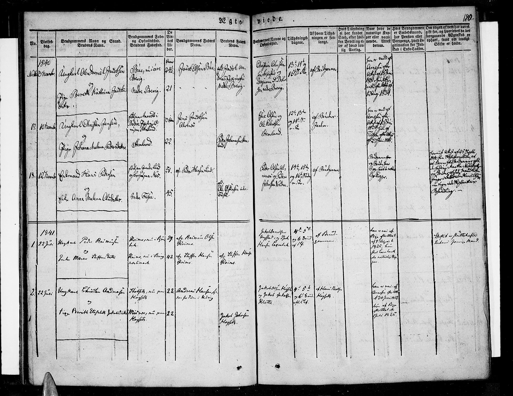Ministerialprotokoller, klokkerbøker og fødselsregistre - Nordland, SAT/A-1459/852/L0737: Parish register (official) no. 852A07, 1833-1849, p. 190