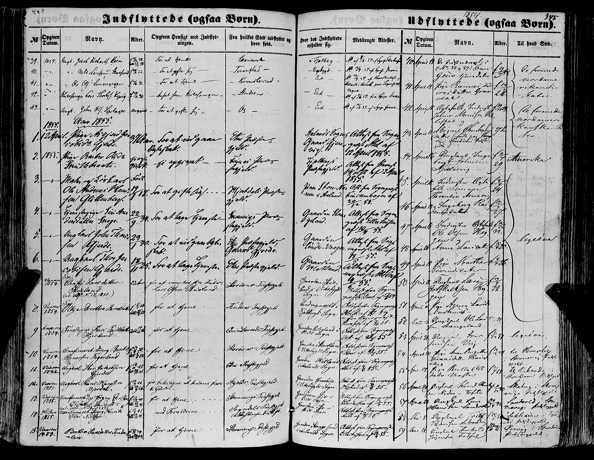 Fjelberg sokneprestembete, SAB/A-75201/H/Haa: Parish register (official) no. A 7, 1851-1867, p. 345