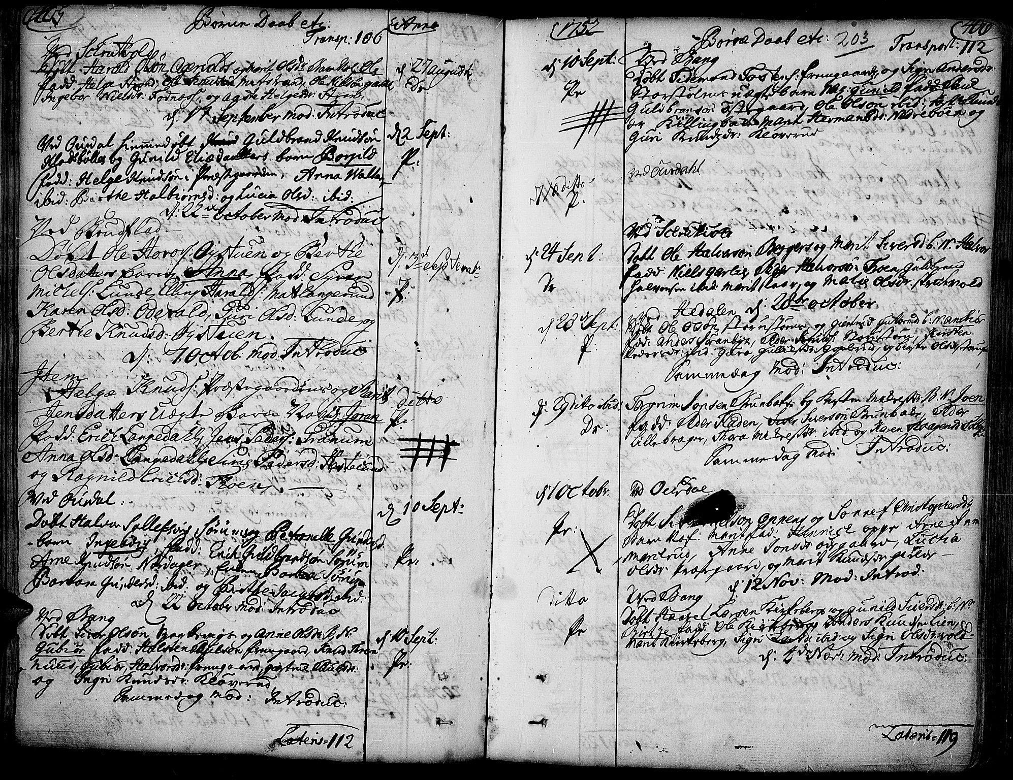 Aurdal prestekontor, AV/SAH-PREST-126/H/Ha/Haa/L0004: Parish register (official) no. 4, 1730-1762, p. 405-406