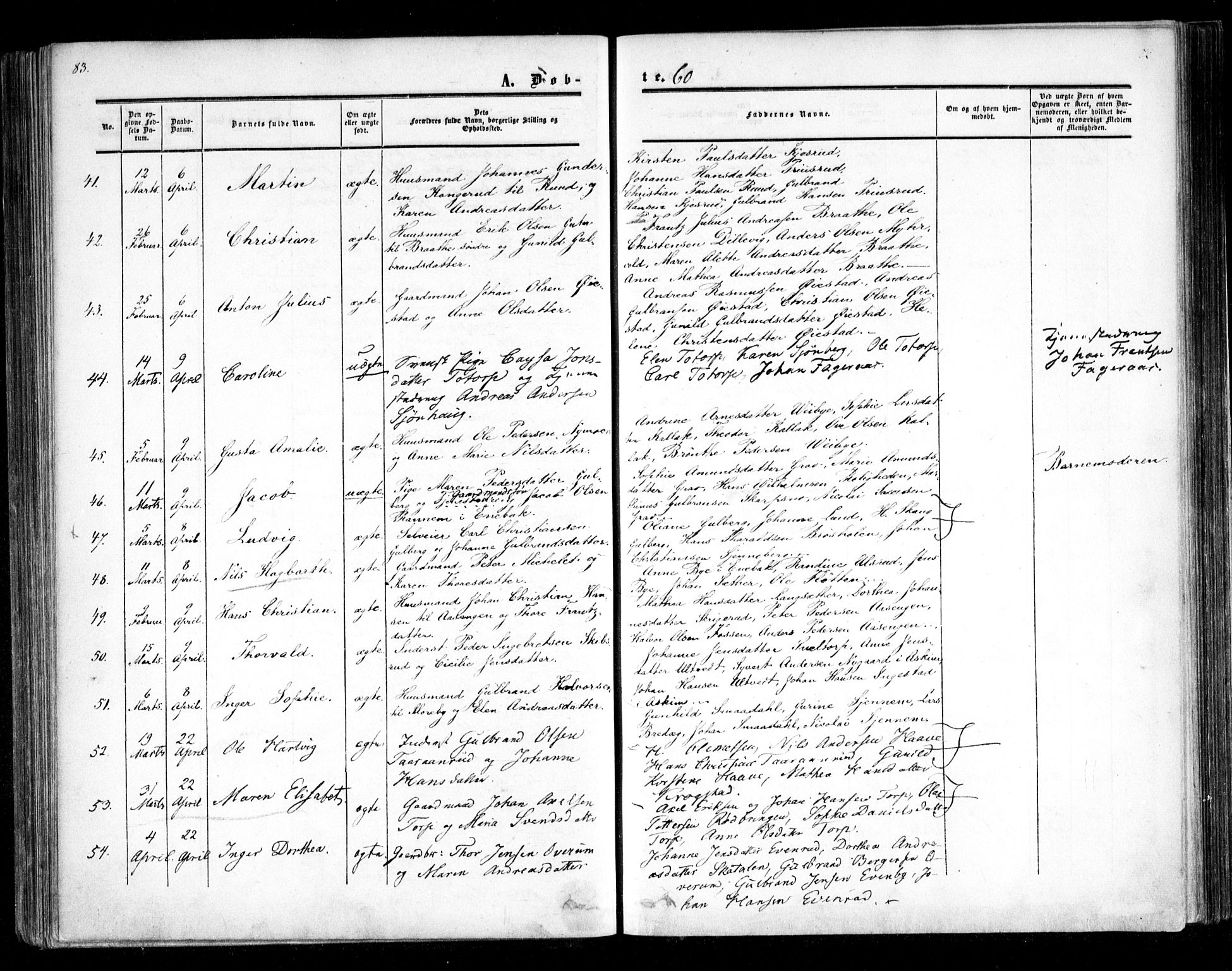 Trøgstad prestekontor Kirkebøker, SAO/A-10925/F/Fa/L0008.a: Parish register (official) no. I 8A, 1855-1864, p. 83