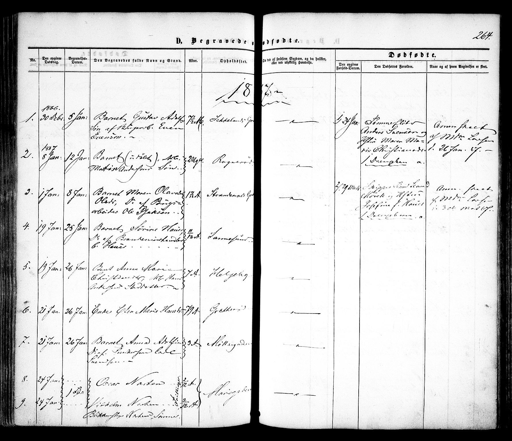 Sarpsborg prestekontor Kirkebøker, AV/SAO-A-2006/F/Fa/L0001: Parish register (official) no. 1, 1859-1868, p. 264