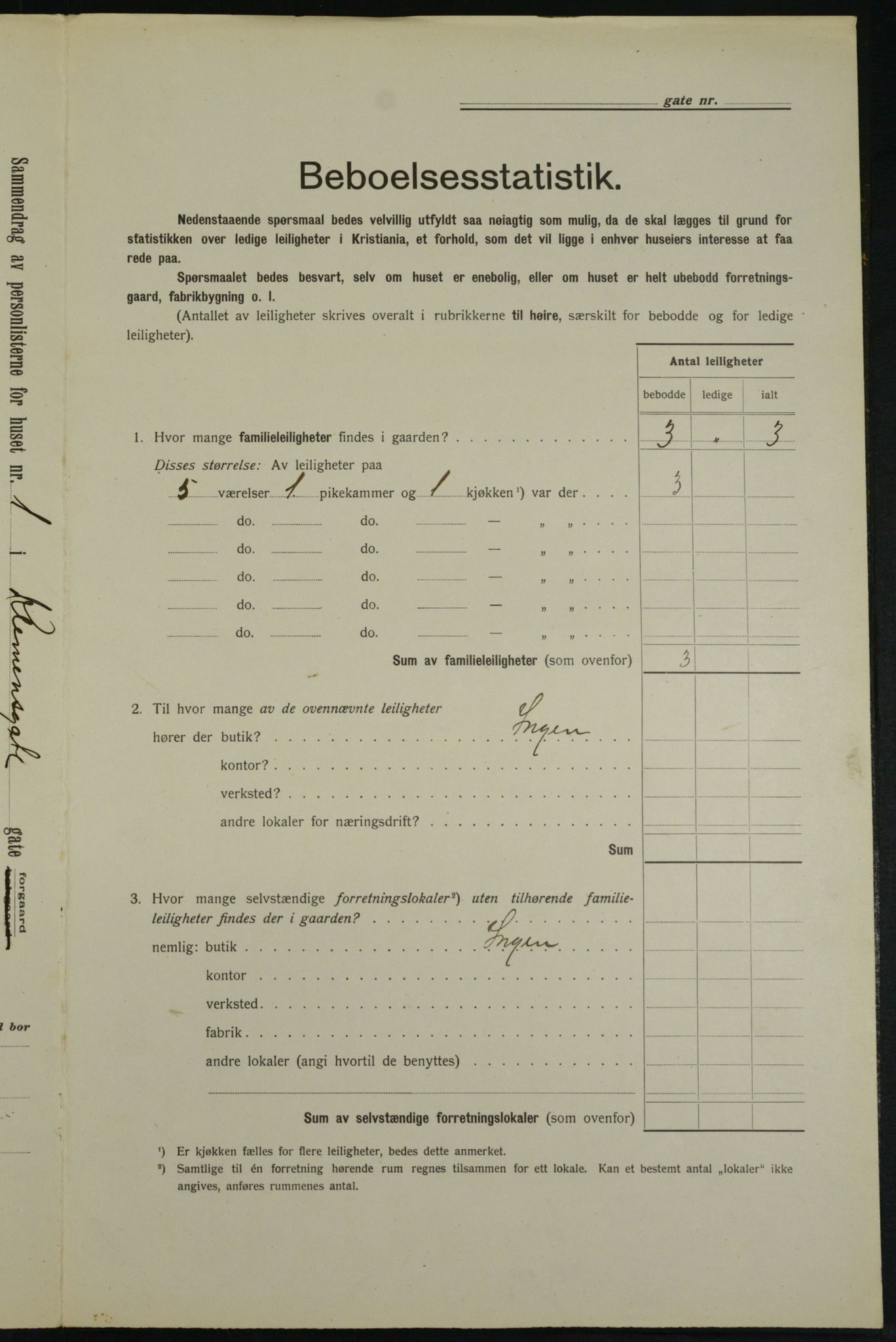 OBA, Municipal Census 1913 for Kristiania, 1913, p. 12814