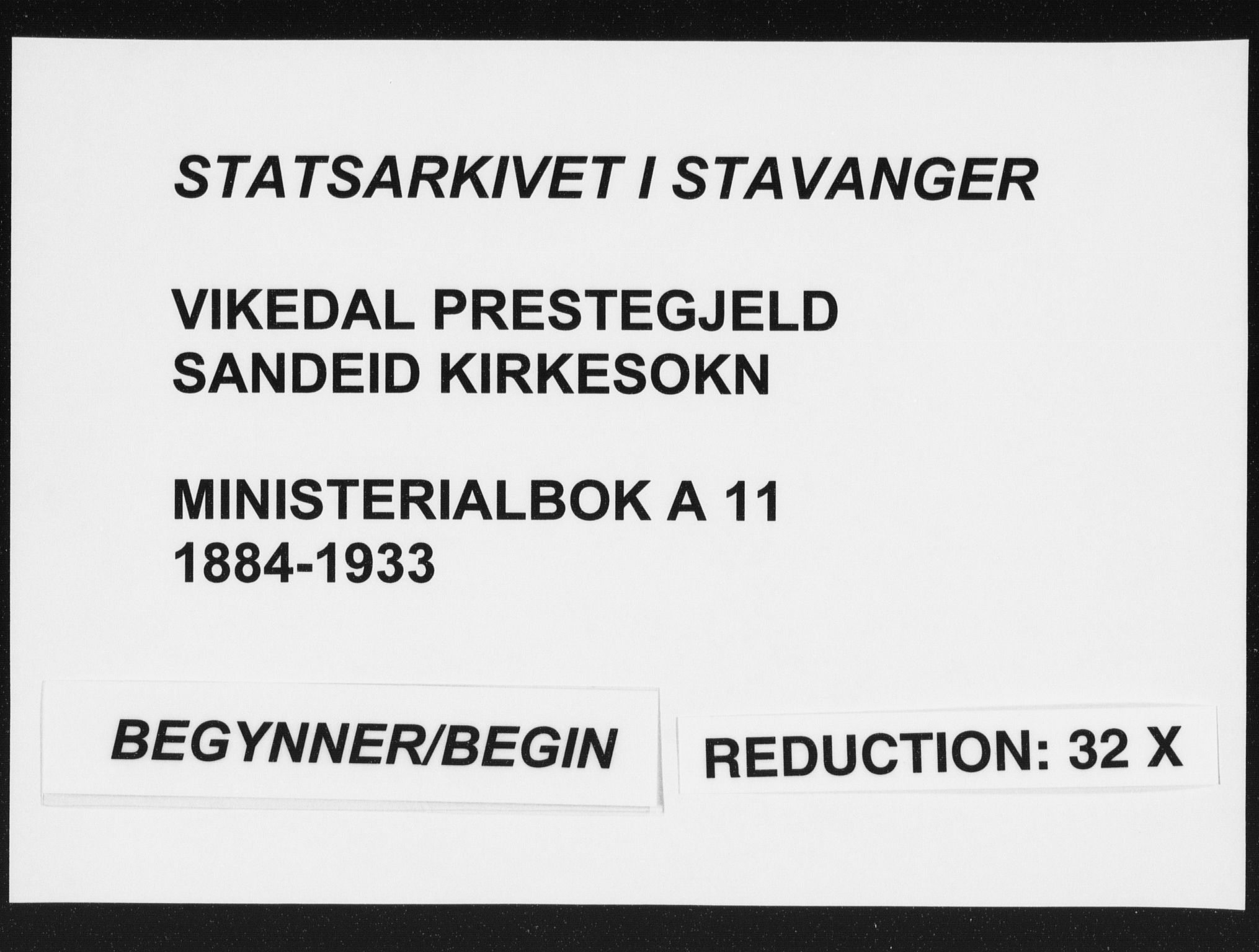 Vikedal sokneprestkontor, SAST/A-101840/01/IV: Parish register (official) no. A 11, 1884-1933