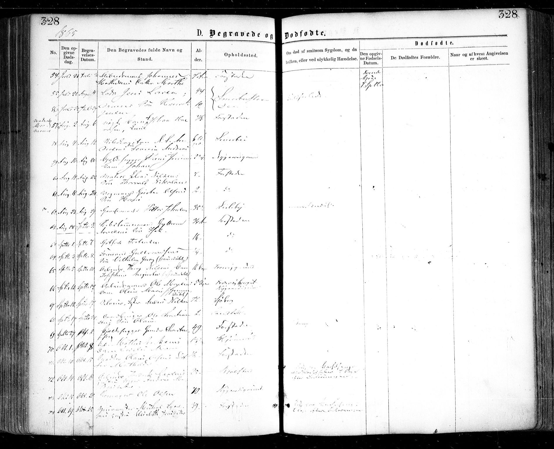 Glemmen prestekontor Kirkebøker, AV/SAO-A-10908/F/Fa/L0008: Parish register (official) no. 8, 1862-1871, p. 328