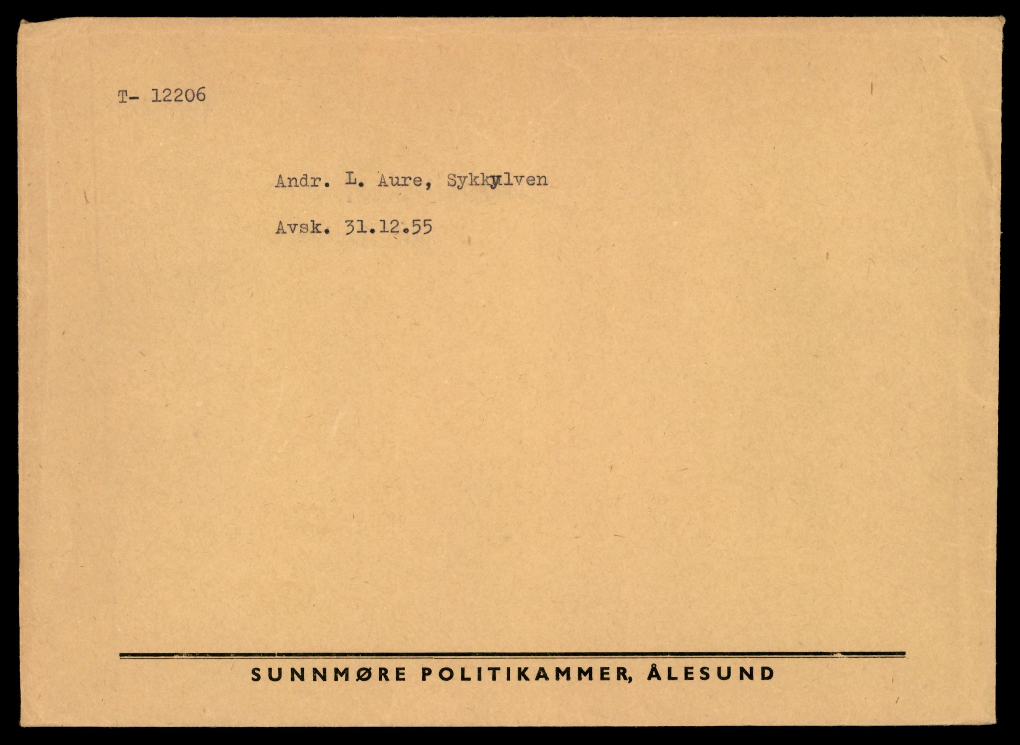 Møre og Romsdal vegkontor - Ålesund trafikkstasjon, AV/SAT-A-4099/F/Fe/L0033: Registreringskort for kjøretøy T 12151 - T 12474, 1927-1998, p. 1485