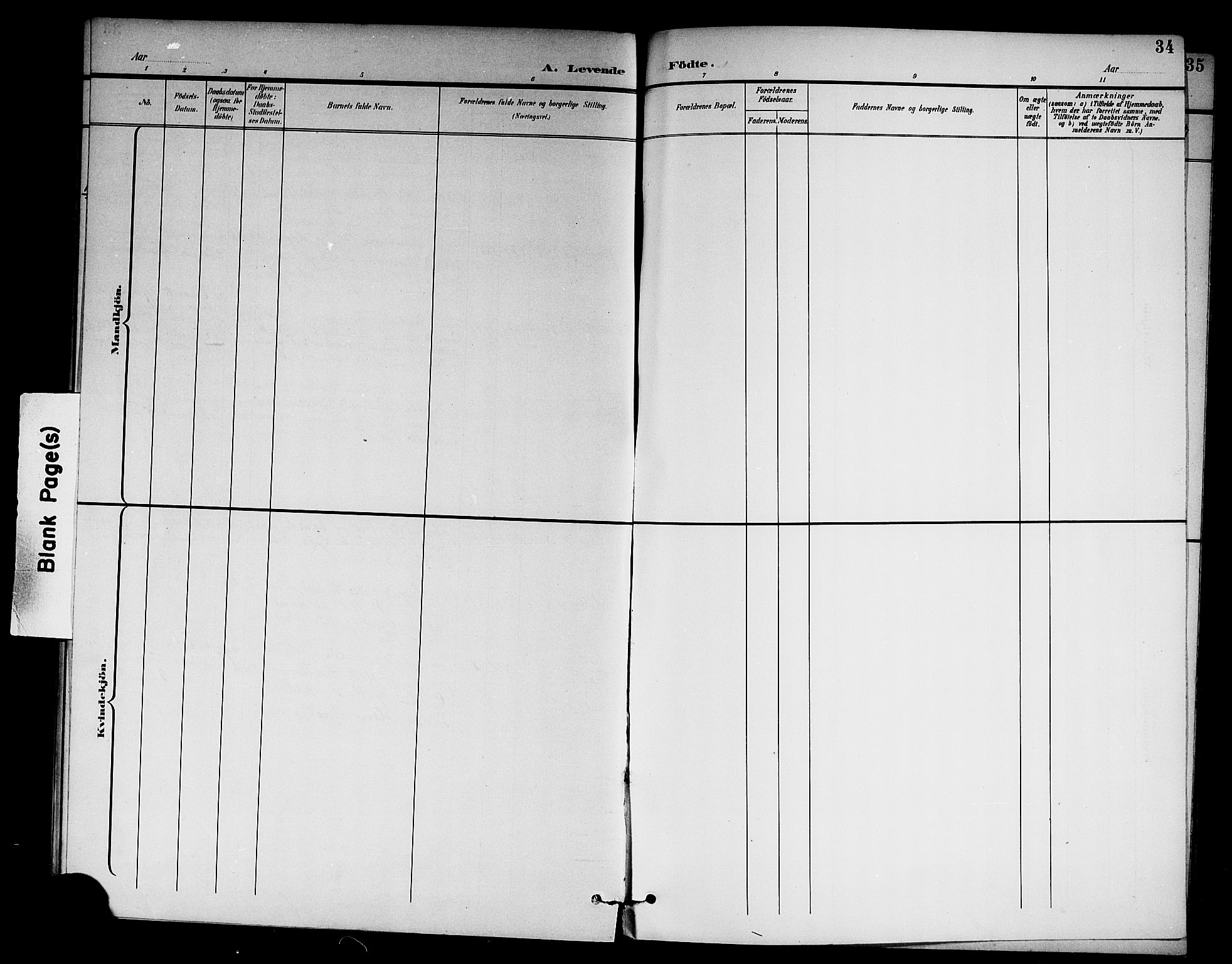 Lærdal sokneprestembete, AV/SAB-A-81201: Parish register (copy) no. A 1, 1897-1920, p. 34