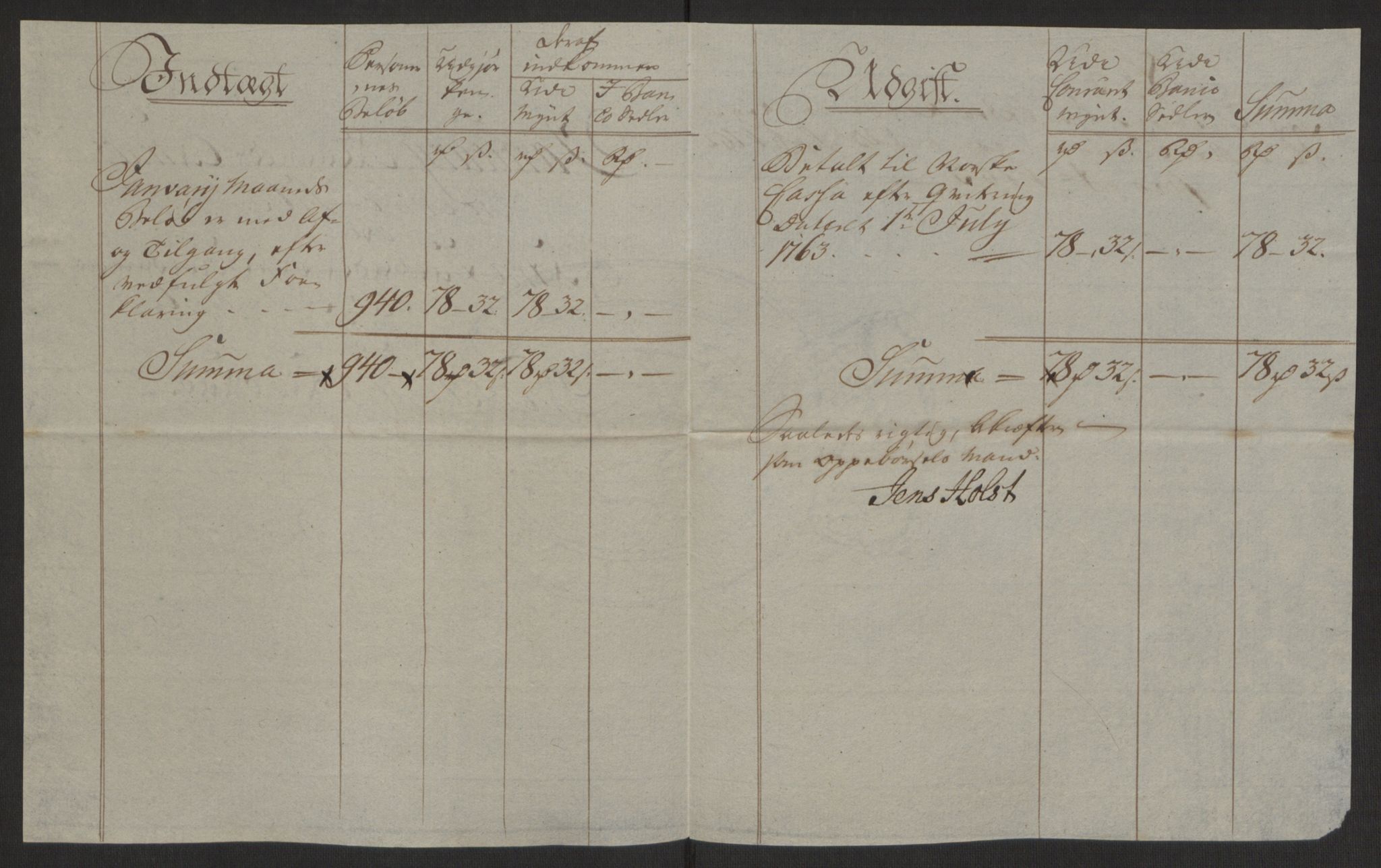 Rentekammeret inntil 1814, Reviderte regnskaper, Byregnskaper, AV/RA-EA-4066/R/Rh/L0162/0001: [H4] Kontribusjonsregnskap / Ekstraskatt, Tønsberg, 1762-1772, p. 61