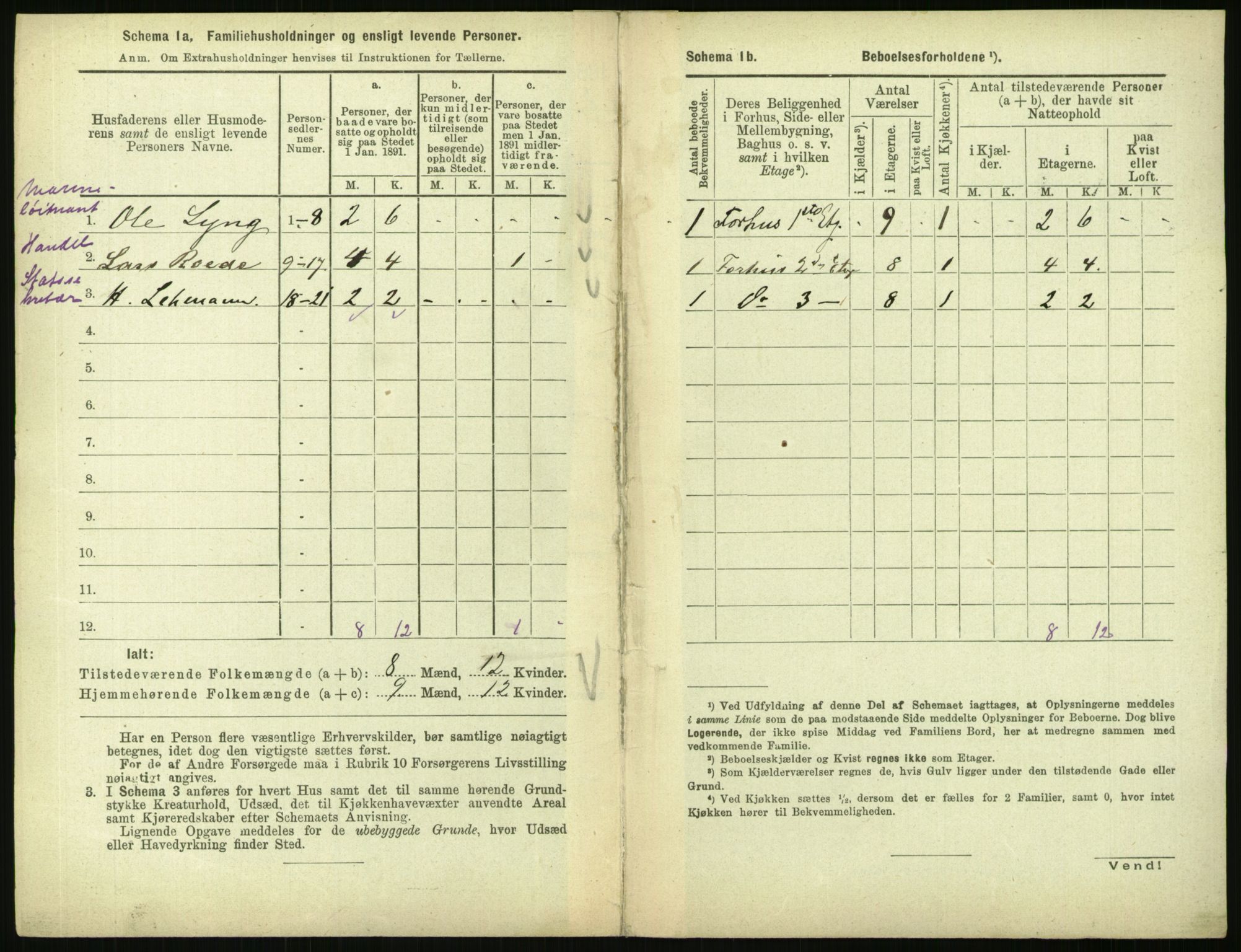 RA, 1891 census for 0301 Kristiania, 1891, p. 42808