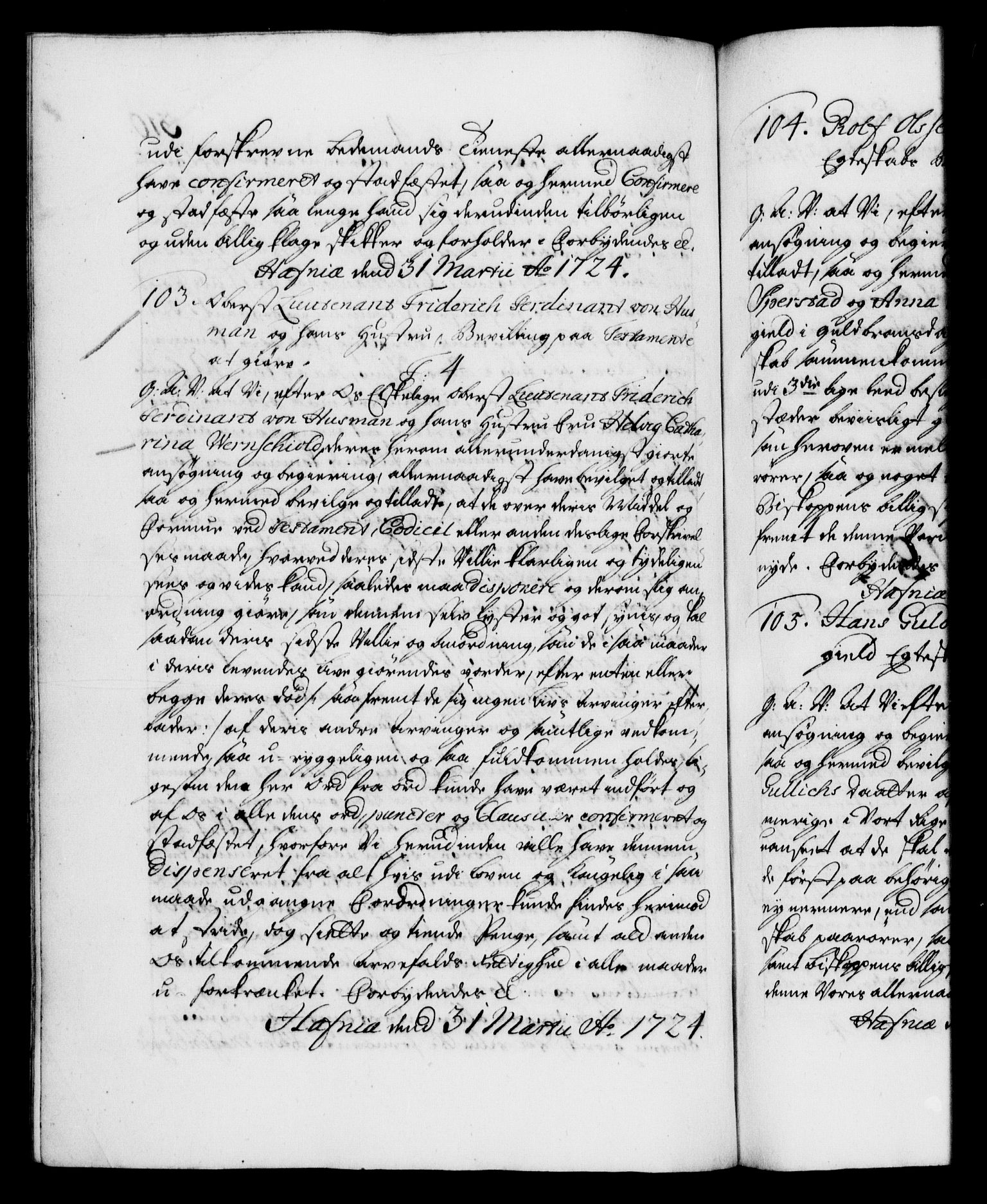 Danske Kanselli 1572-1799, AV/RA-EA-3023/F/Fc/Fca/Fcaa/L0024: Norske registre, 1723-1725, p. 310b