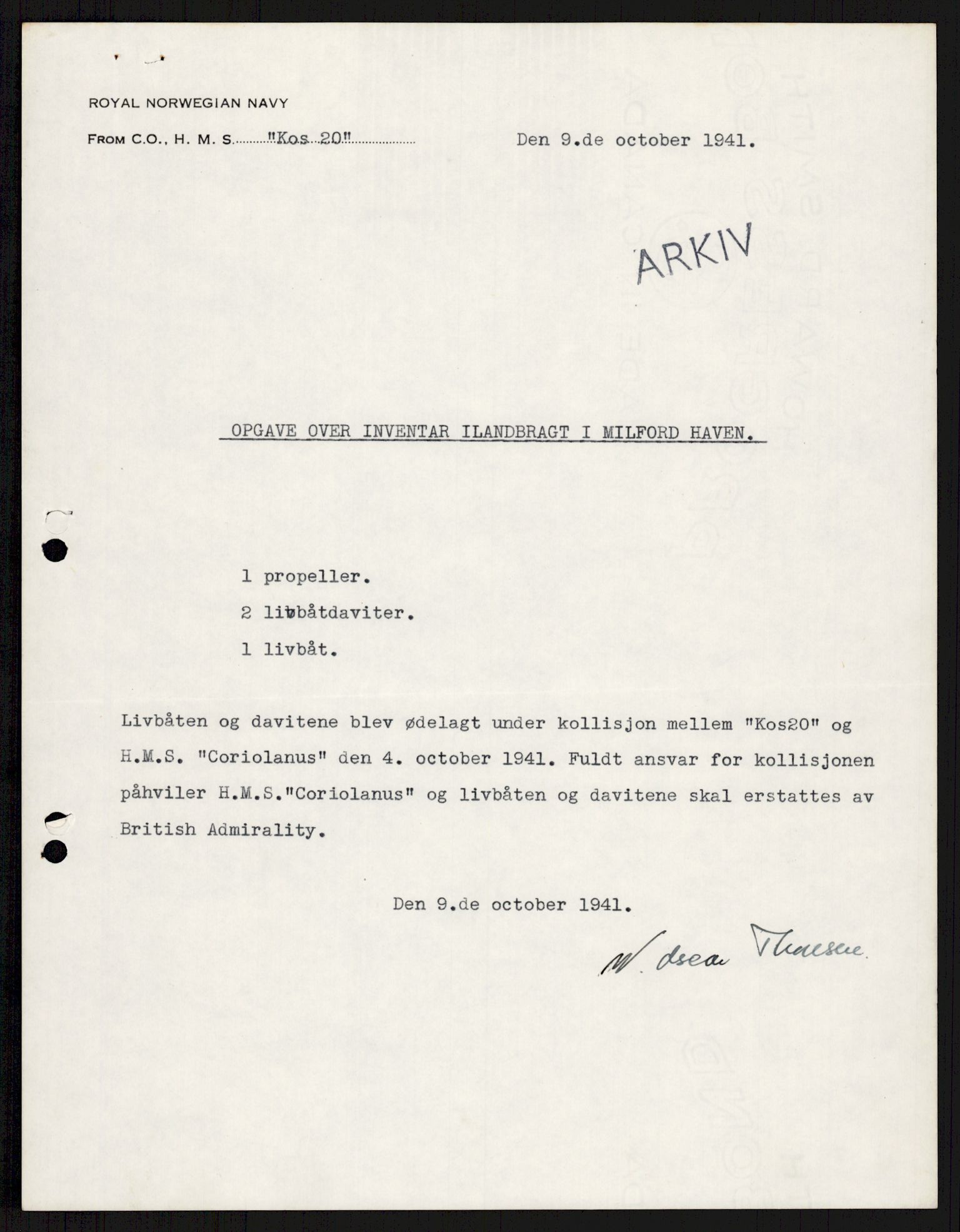 Forsvaret, Sjøforsvarets overkommando, AV/RA-RAFA-2035/D/Dc/L0305: --, 1940-1946, p. 541