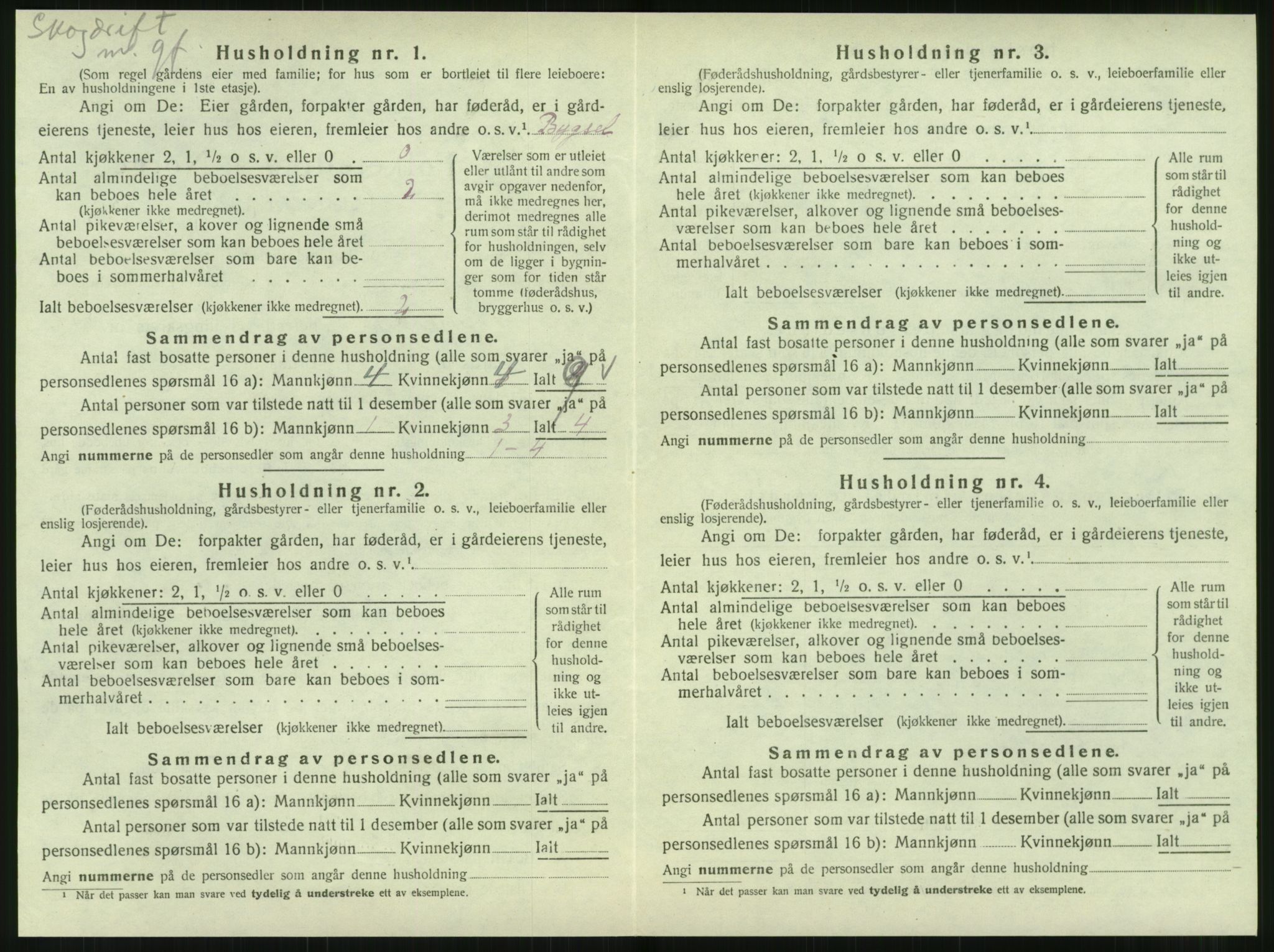 SAT, 1920 census for Hattfjelldal, 1920, p. 273