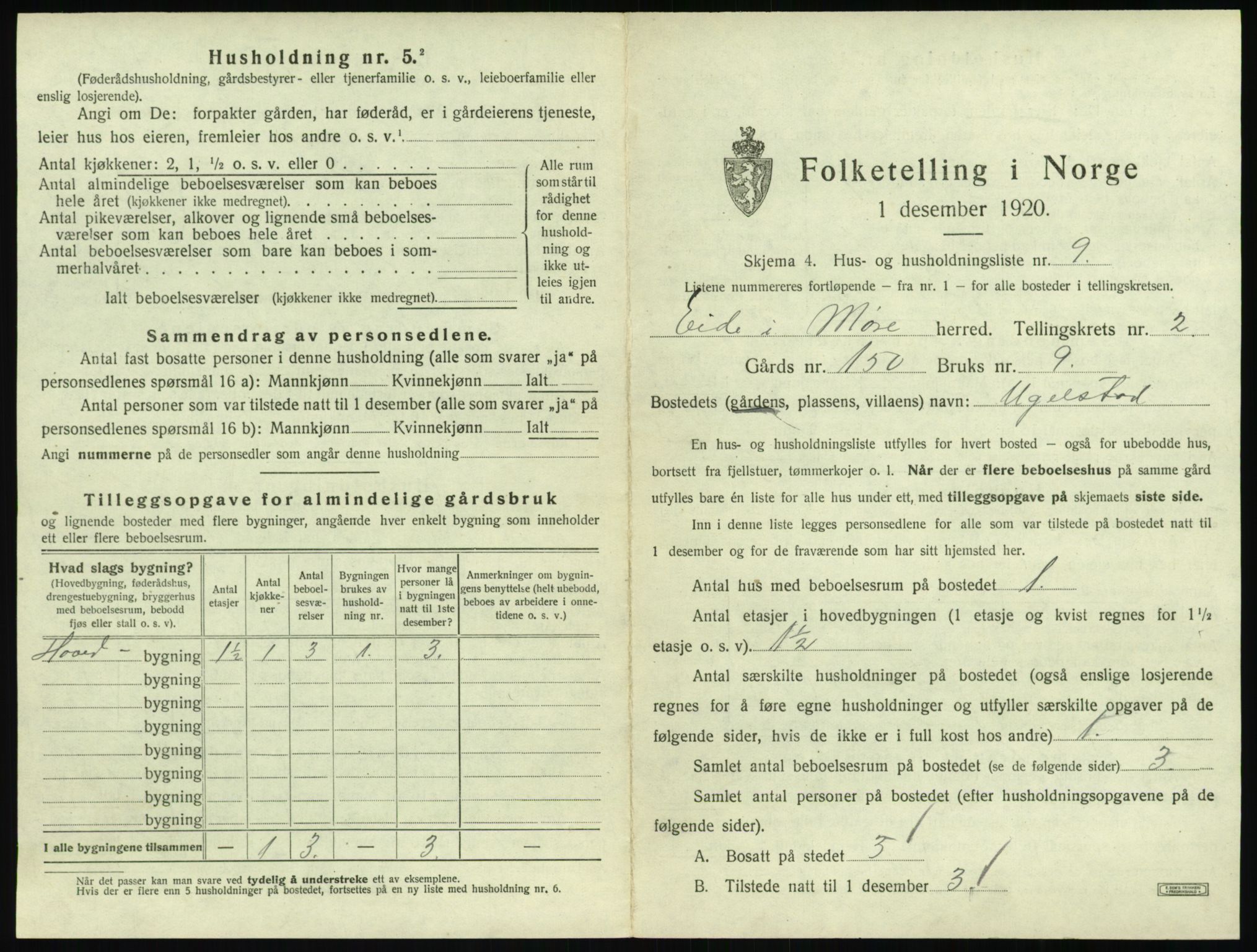 SAT, 1920 census for Eid (MR), 1920, p. 114
