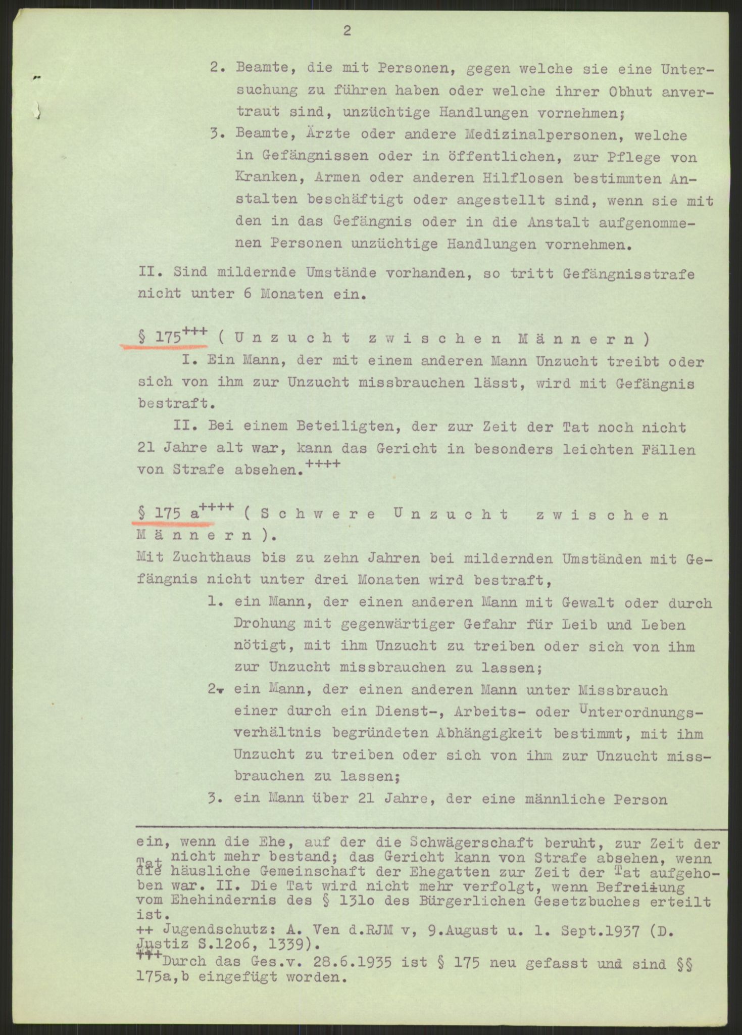 Justisdepartementet, Lovavdelingen, AV/RA-S-3212/D/De/L0028/0002: Straffeloven / Straffelovens revisjon: 5 - Ot. prp. nr.  41 - 1945: Homoseksualiet. 2 mapper, 1951-1955, p. 259