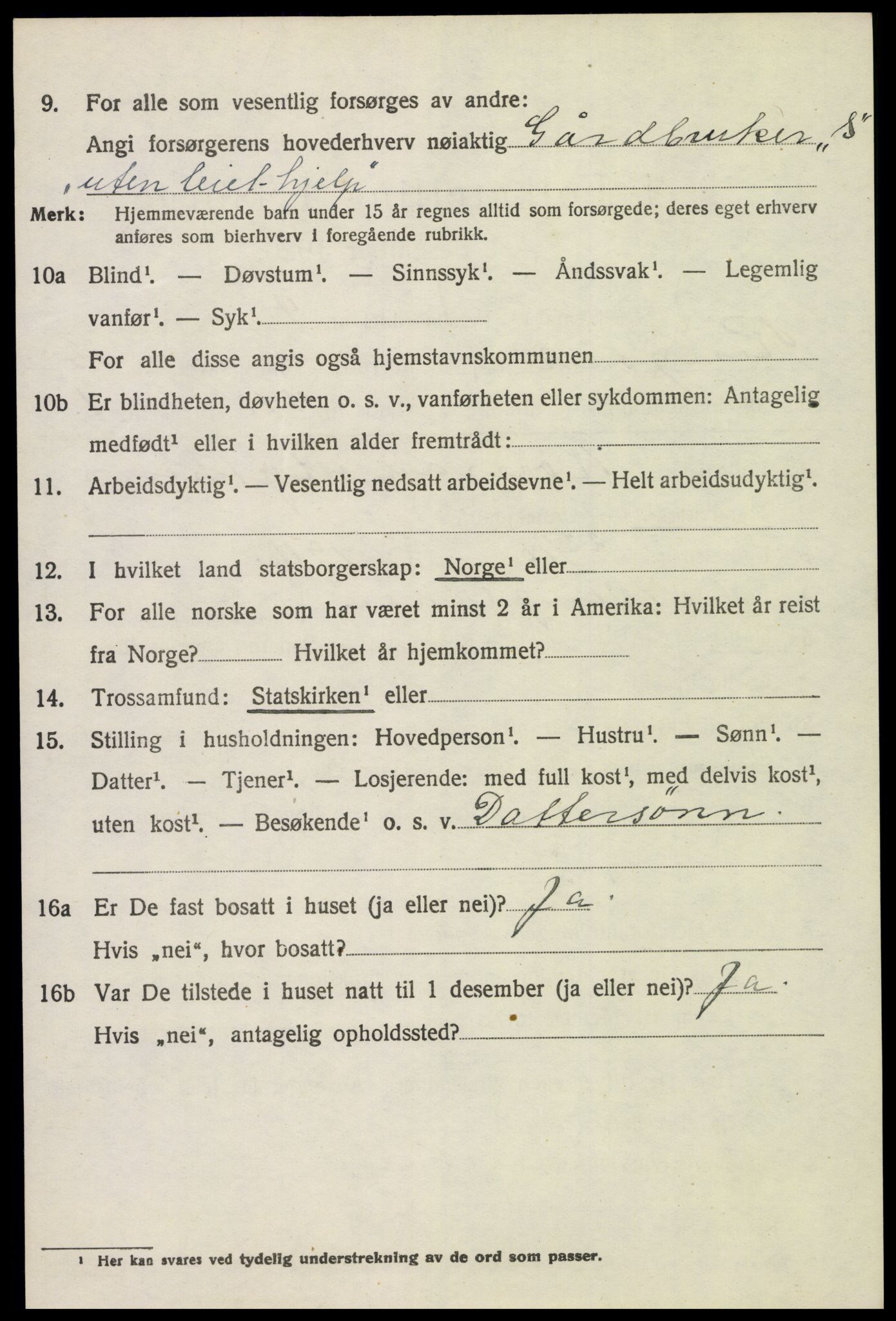 SAH, 1920 census for Ringsaker, 1920, p. 21861