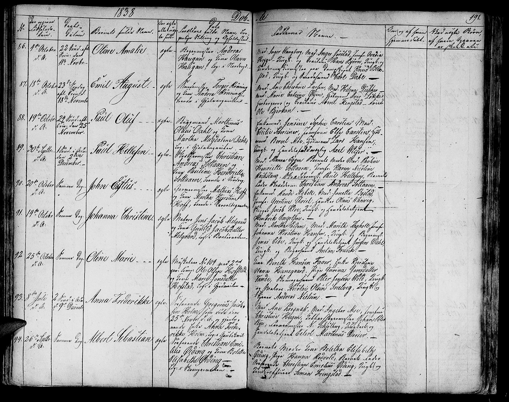 Ministerialprotokoller, klokkerbøker og fødselsregistre - Sør-Trøndelag, SAT/A-1456/602/L0108: Parish register (official) no. 602A06, 1821-1839, p. 191