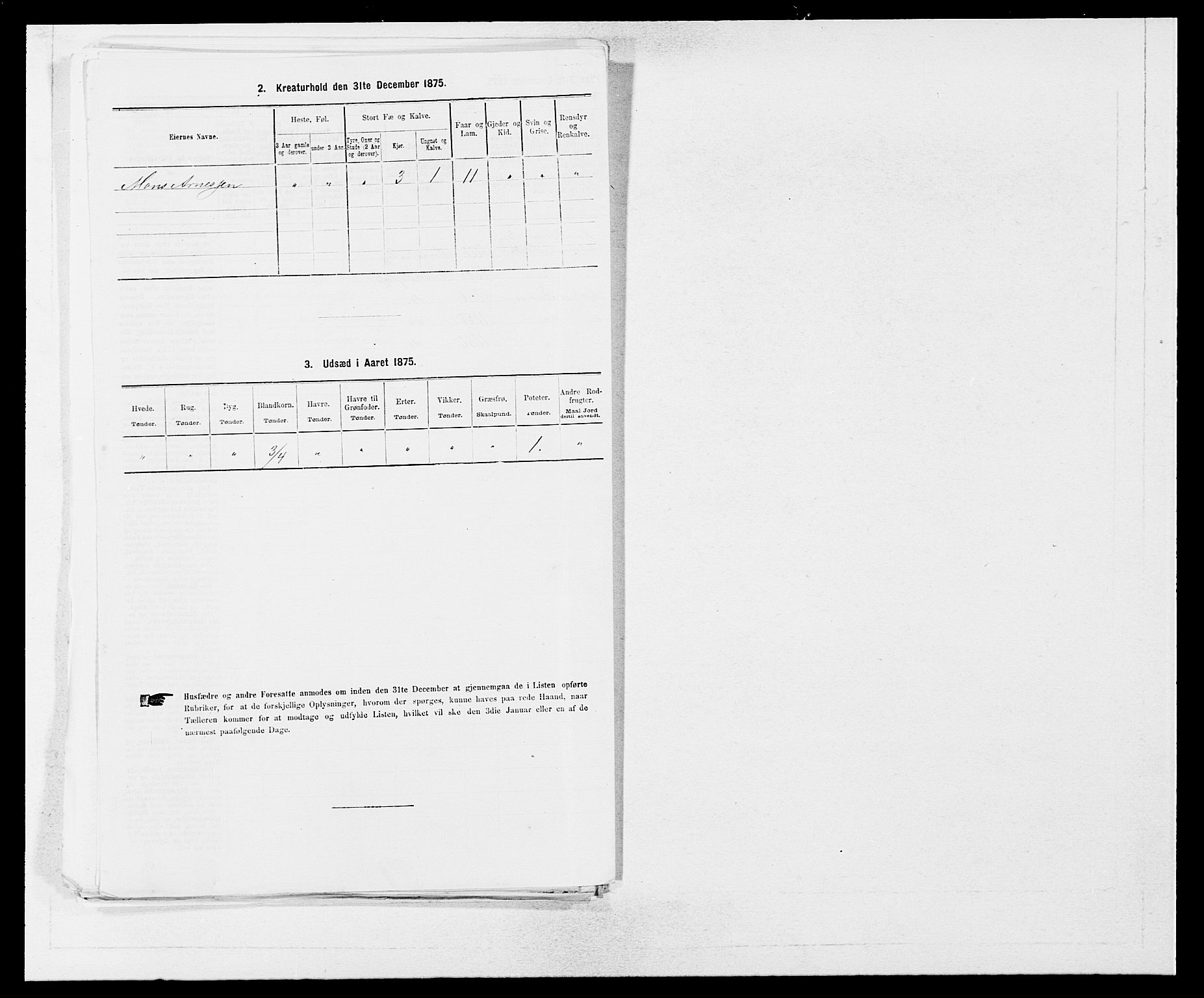 SAB, 1875 census for 1258P Herdla, 1875, p. 313