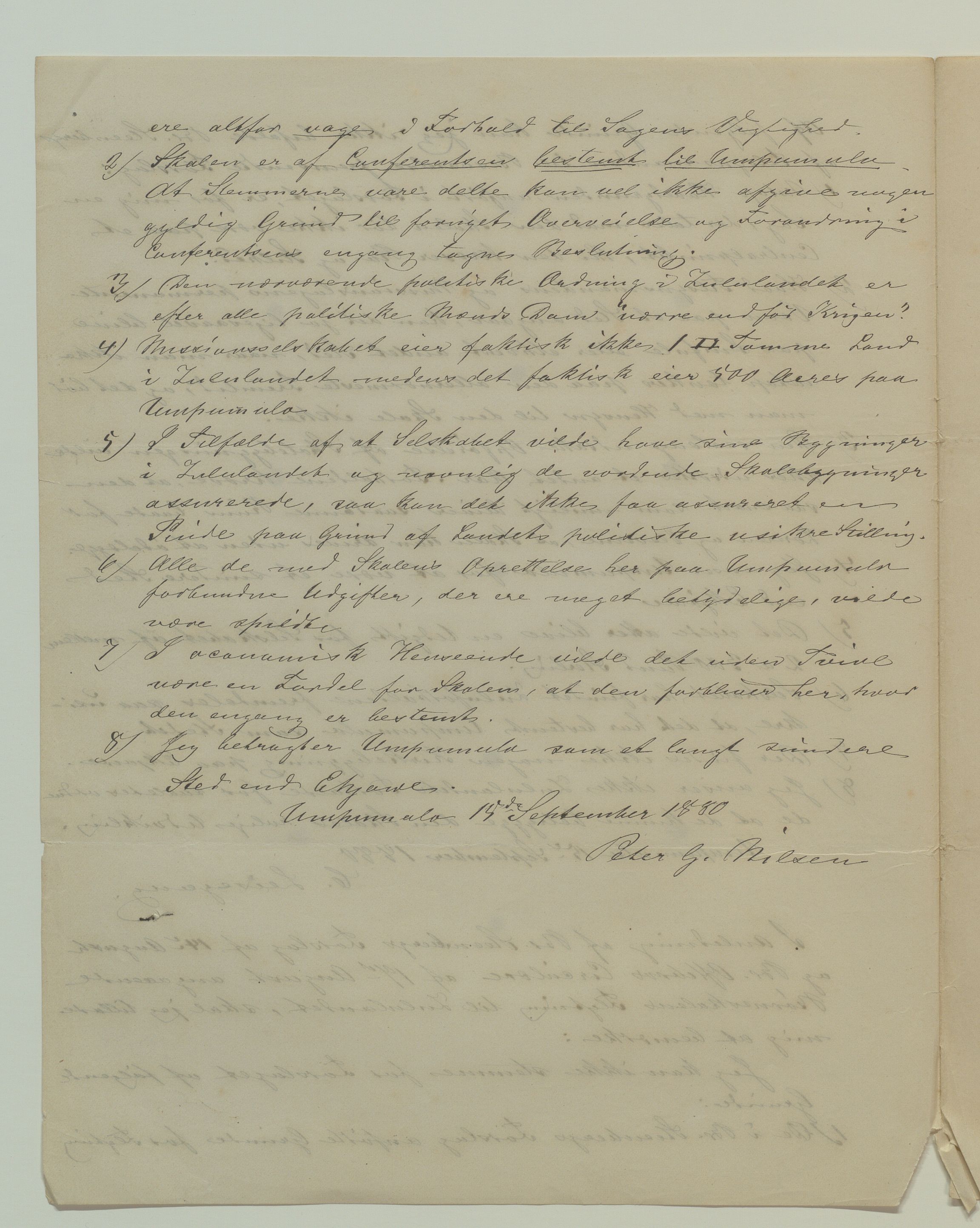 Det Norske Misjonsselskap - hovedadministrasjonen, VID/MA-A-1045/D/Da/Daa/L0036/0003: Konferansereferat og årsberetninger / Konferansereferat fra Sør-Afrika., 1882