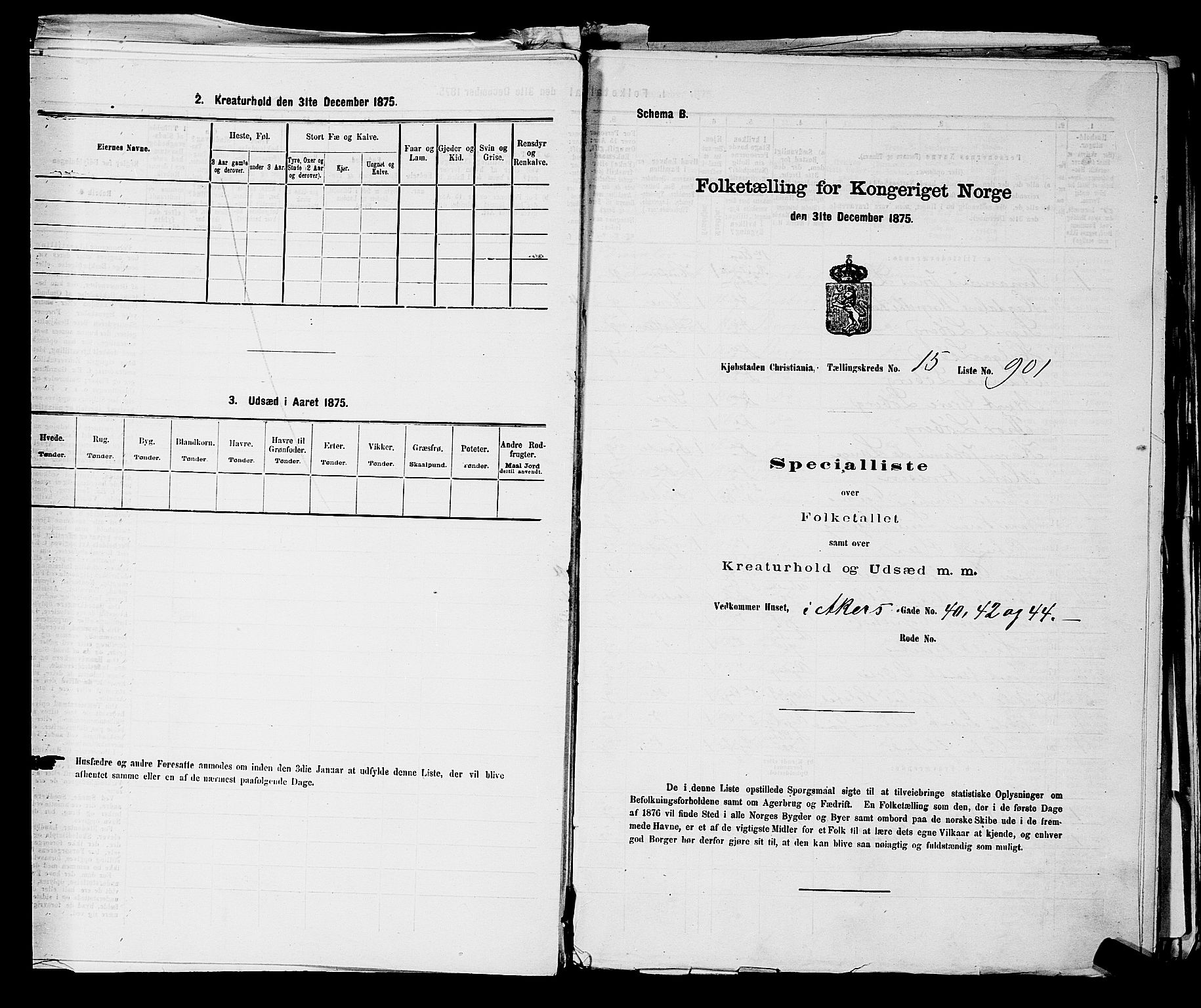 RA, 1875 census for 0301 Kristiania, 1875, p. 2797