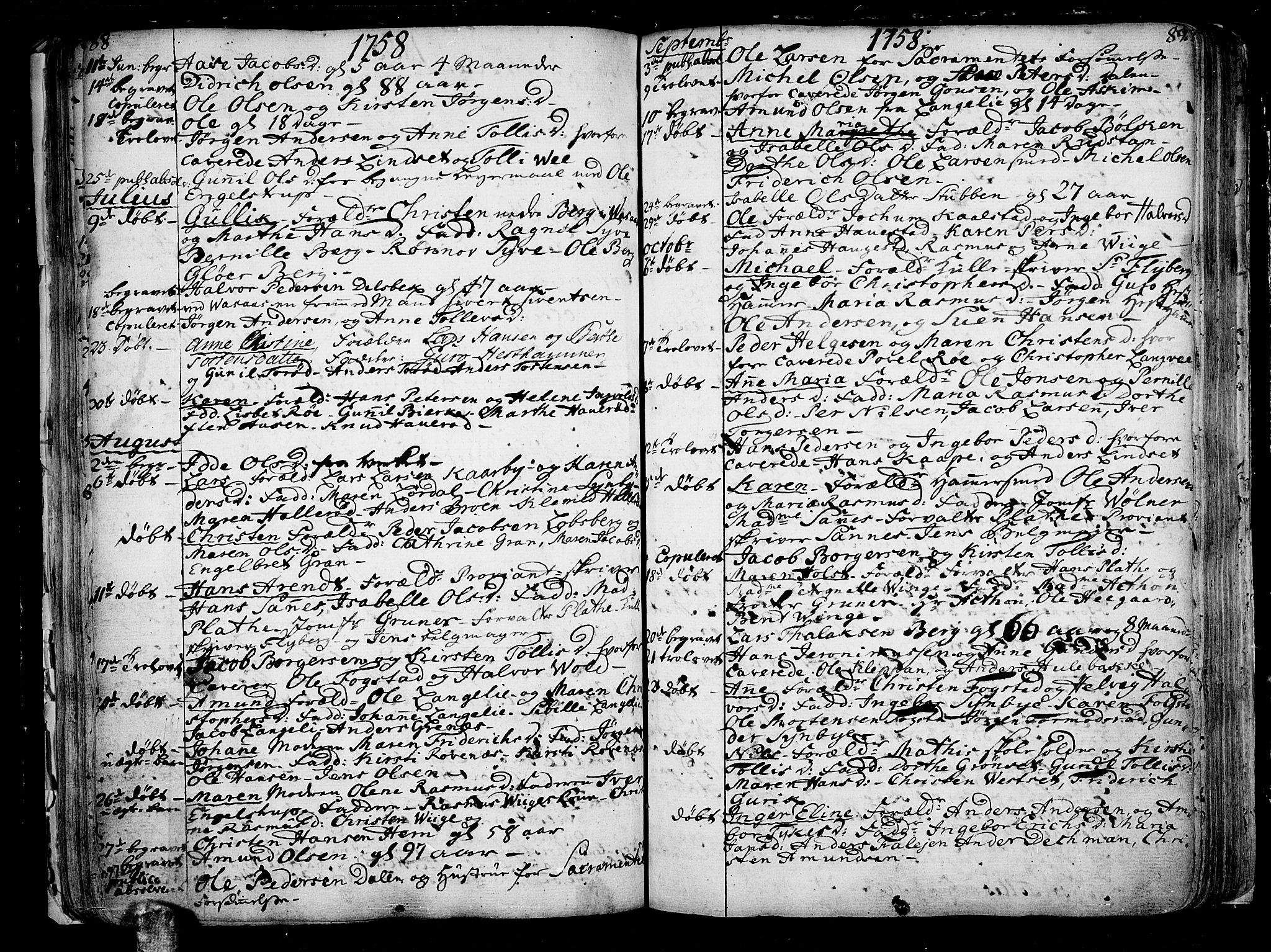 Hof kirkebøker, AV/SAKO-A-64/F/Fa/L0002: Parish register (official) no. I 2, 1746-1781, p. 88-89