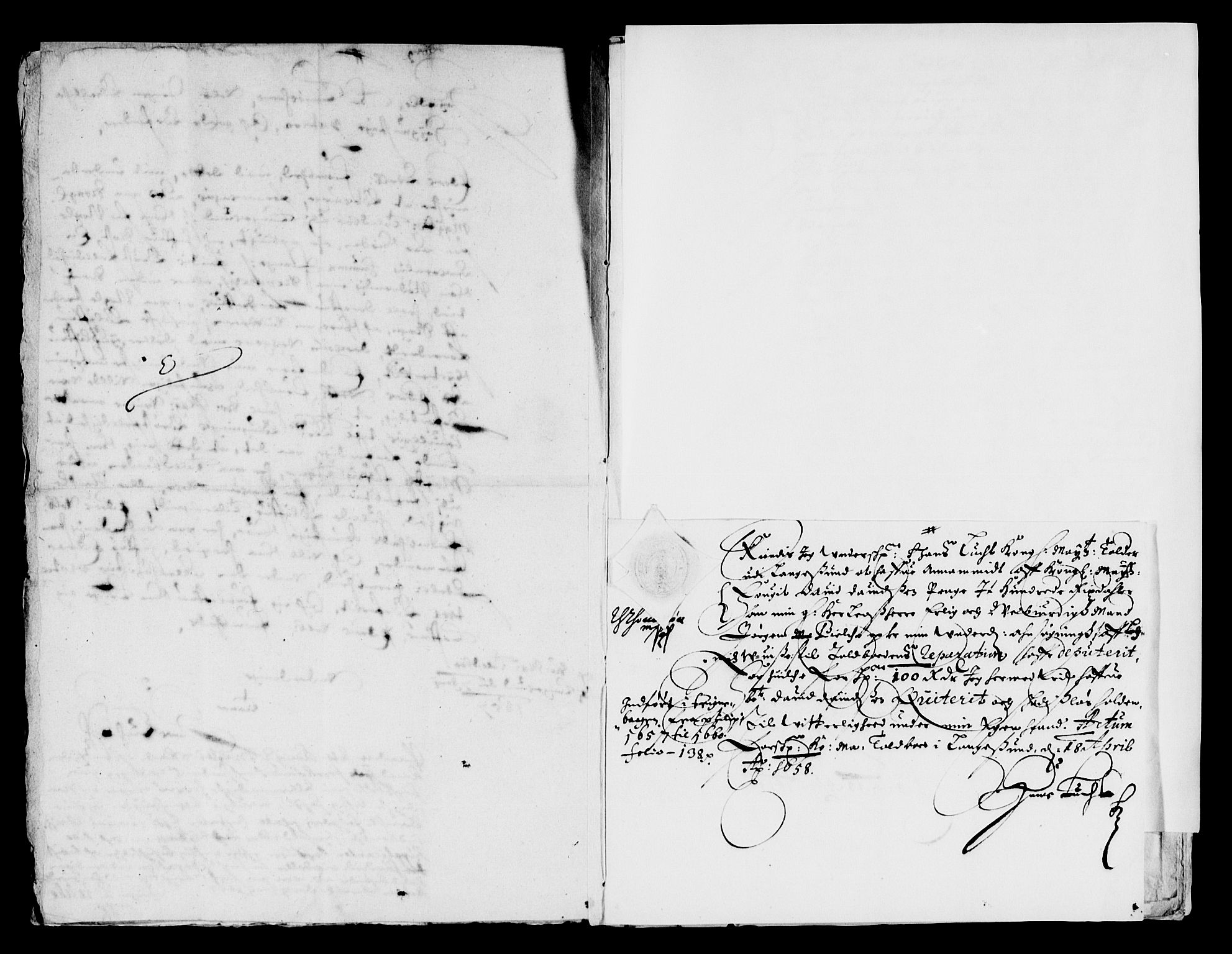 Rentekammeret inntil 1814, Reviderte regnskaper, Lensregnskaper, AV/RA-EA-5023/R/Rb/Rbp/L0043: Bratsberg len, 1656-1658