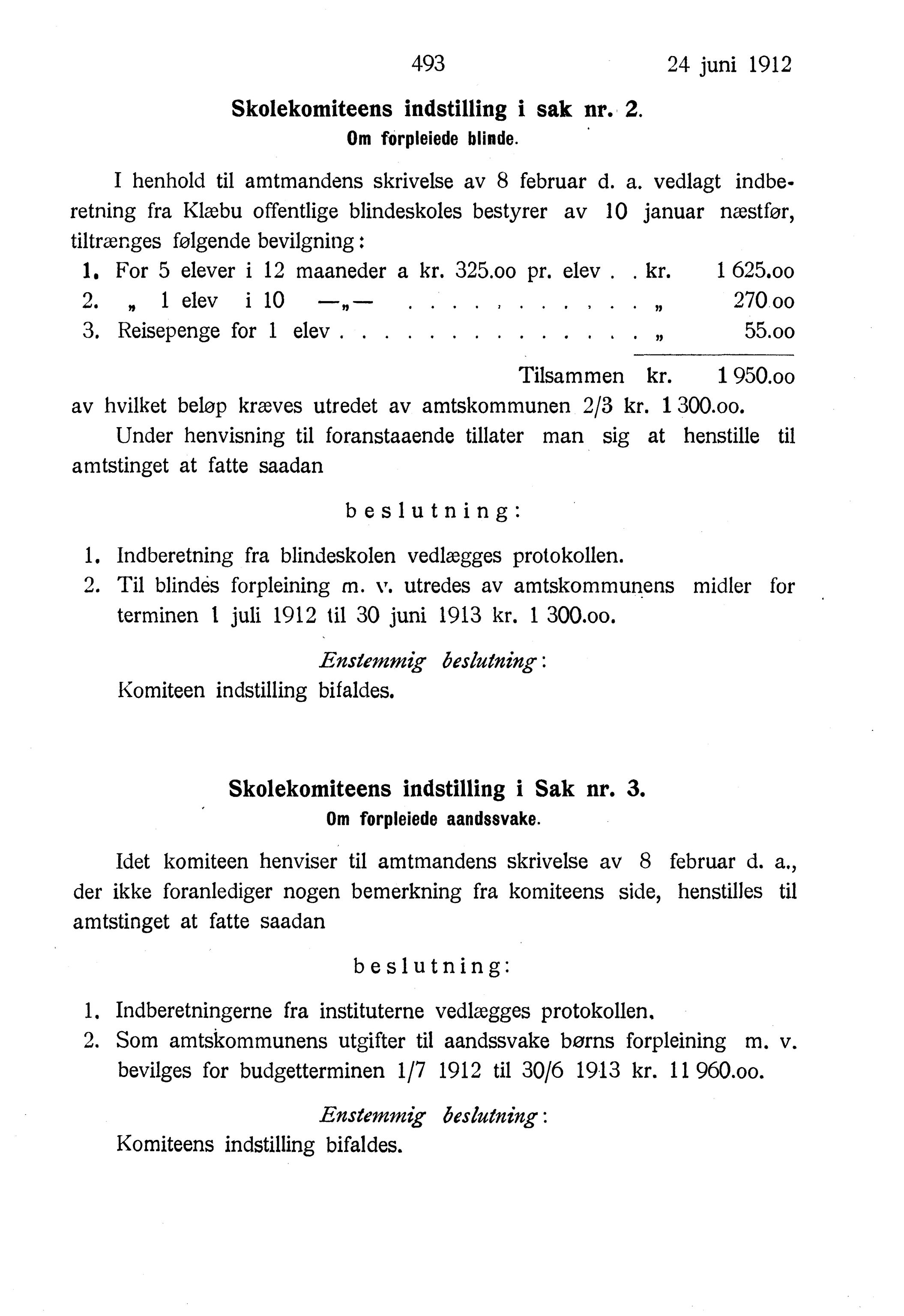 Nordland Fylkeskommune. Fylkestinget, AIN/NFK-17/176/A/Ac/L0035: Fylkestingsforhandlinger 1912, 1912