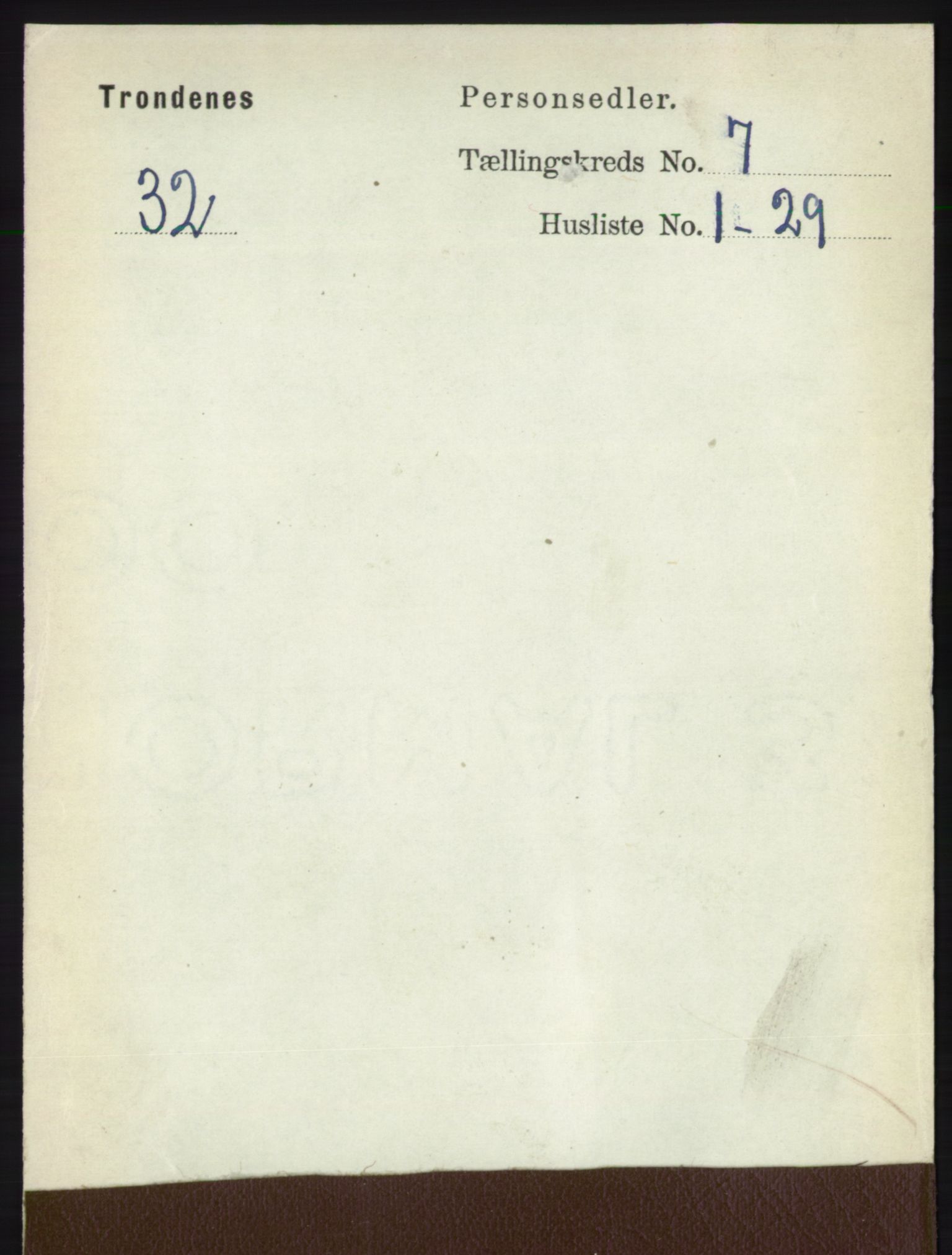 RA, 1891 census for 1914 Trondenes, 1891, p. 4505