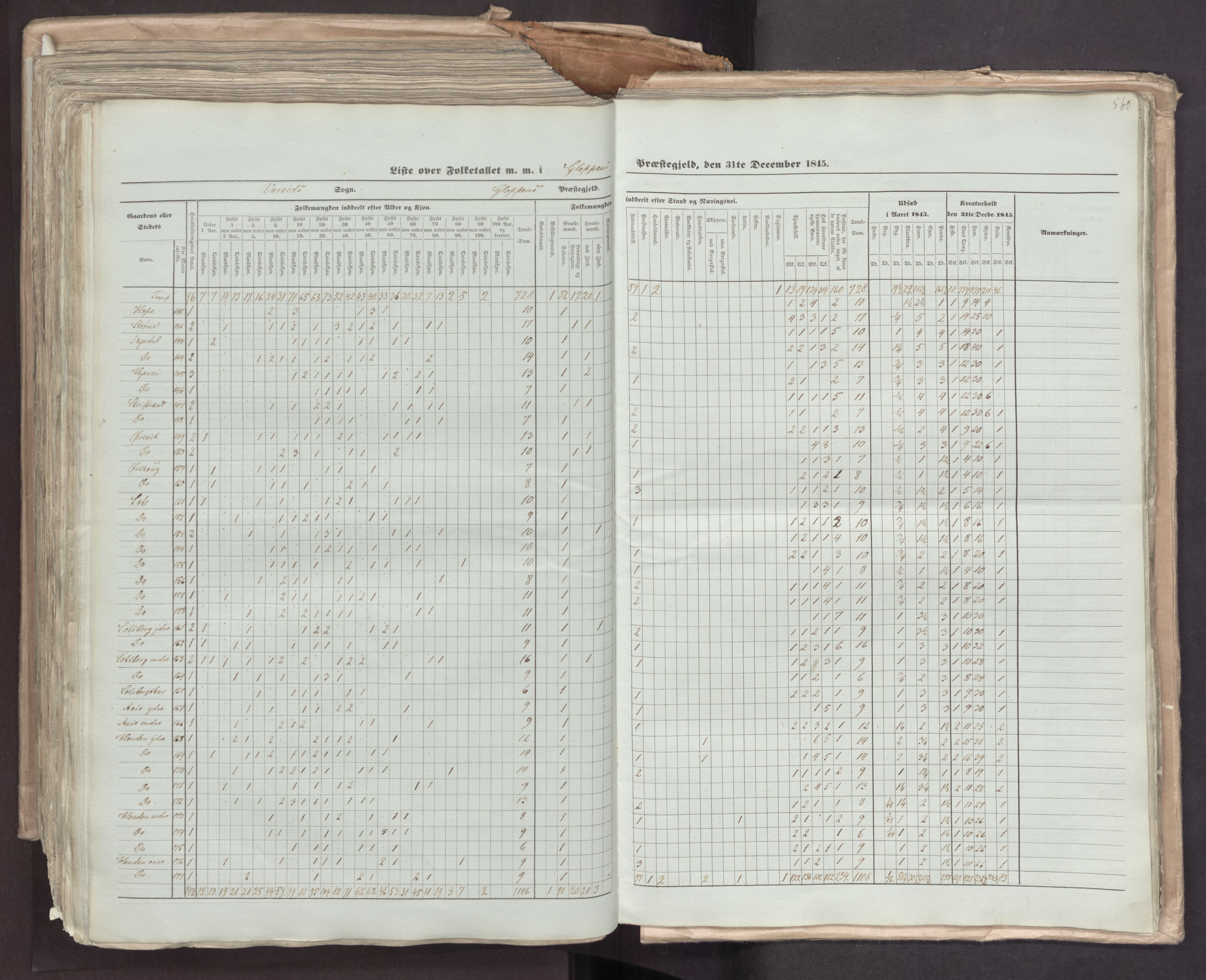 RA, Census 1845, vol. 7: Søndre Bergenhus amt og Nordre Bergenhus amt, 1845, p. 560