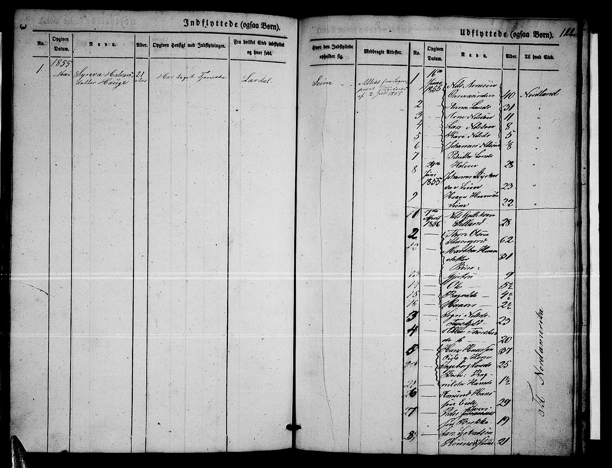 Ulvik sokneprestembete, SAB/A-78801/H/Hab: Parish register (copy) no. B 1, 1855-1868, p. 122