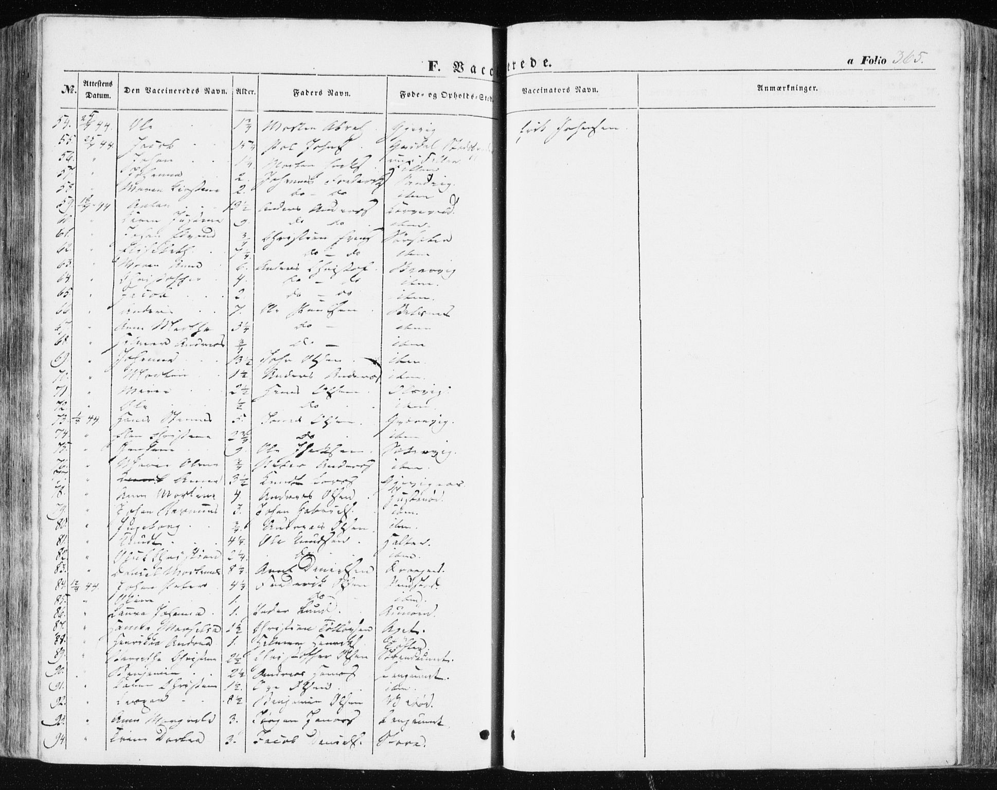 Ministerialprotokoller, klokkerbøker og fødselsregistre - Sør-Trøndelag, SAT/A-1456/634/L0529: Parish register (official) no. 634A05, 1843-1851, p. 365