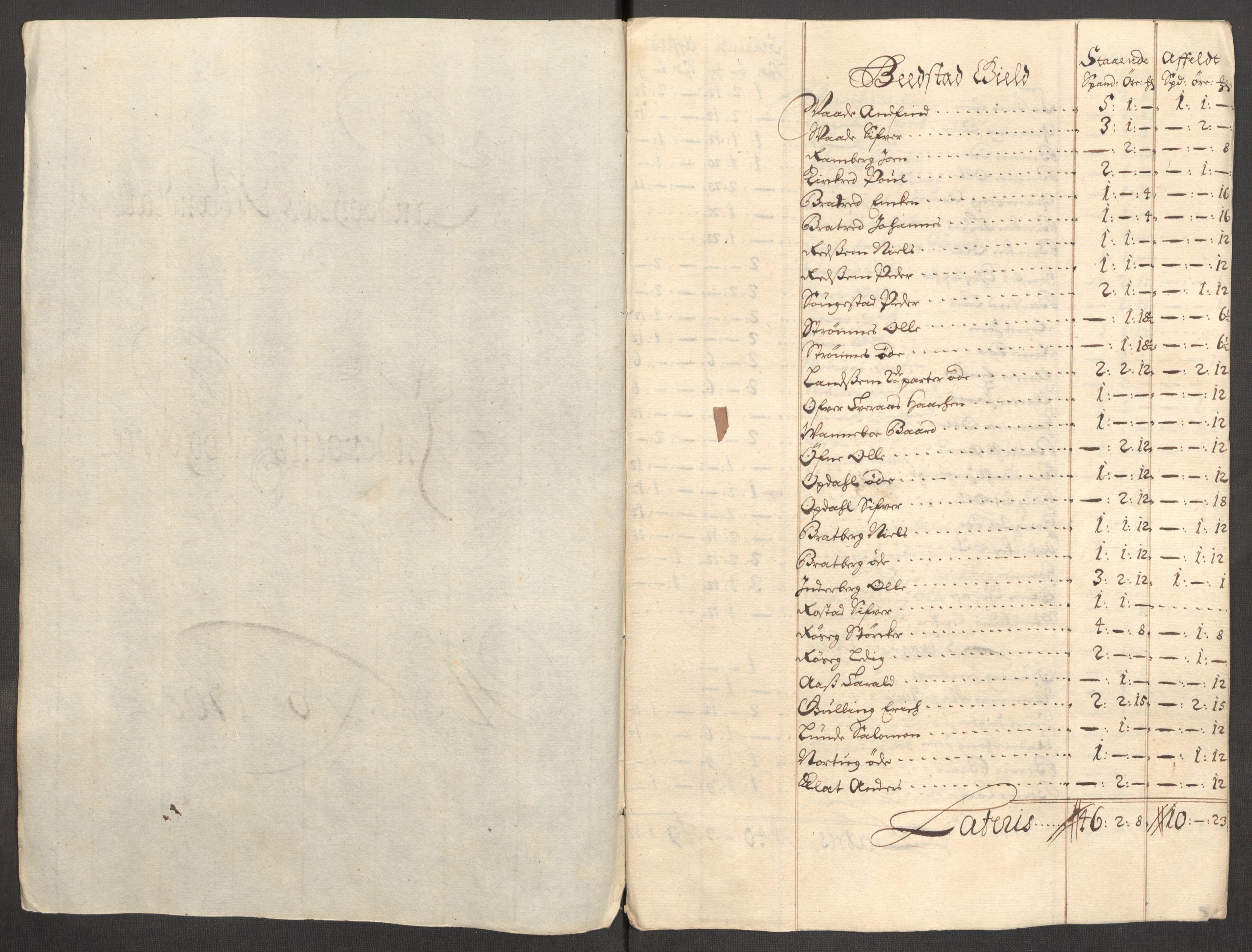 Rentekammeret inntil 1814, Reviderte regnskaper, Fogderegnskap, RA/EA-4092/R63/L4316: Fogderegnskap Inderøy, 1708, p. 155