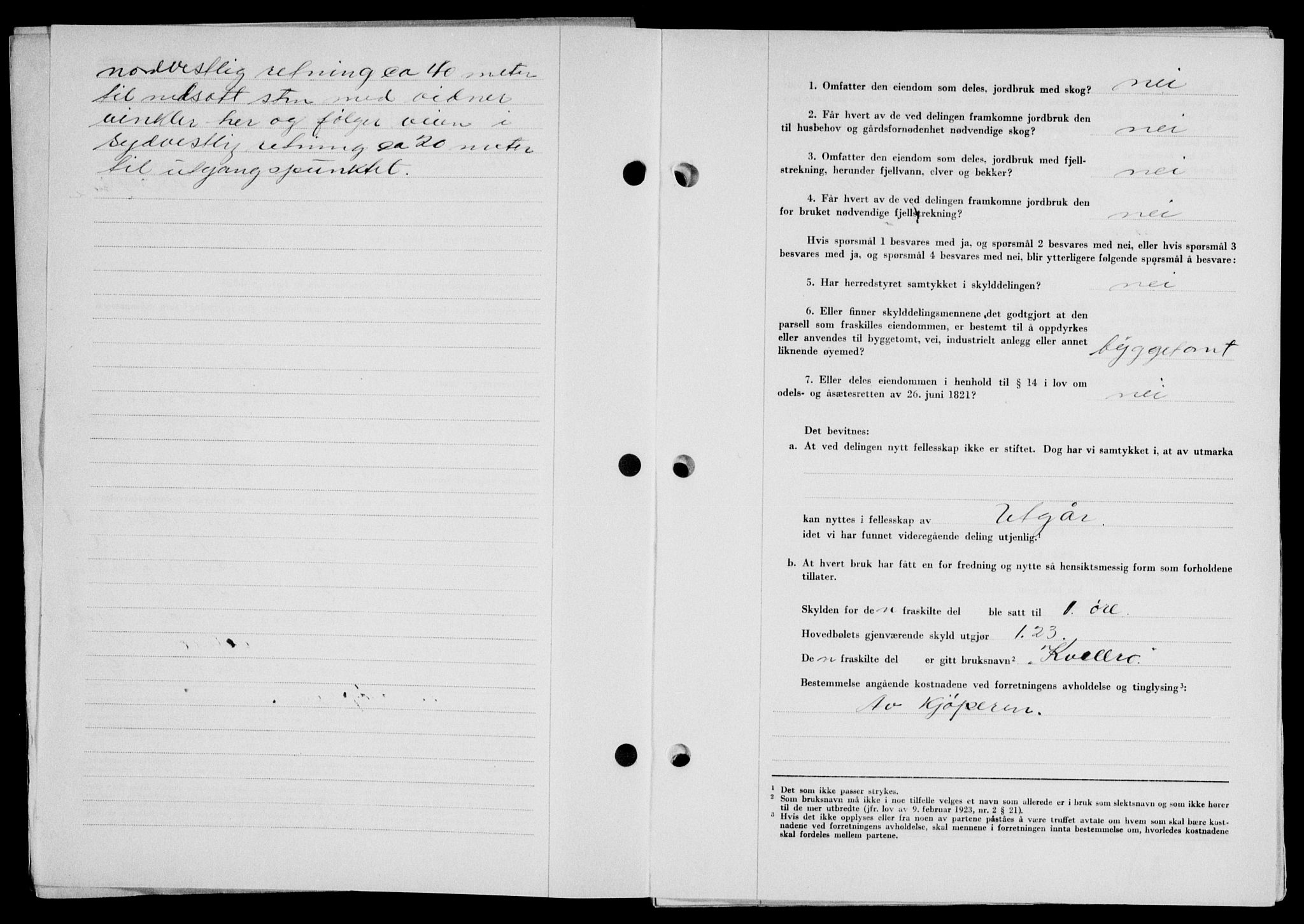 Lofoten sorenskriveri, SAT/A-0017/1/2/2C/L0017a: Mortgage book no. 17a, 1947-1948, Diary no: : 1625/1947