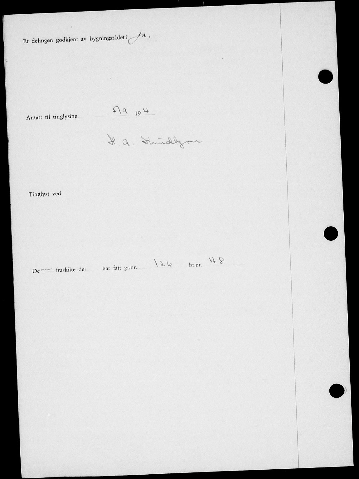 Onsøy sorenskriveri, SAO/A-10474/G/Ga/Gab/L0021: Mortgage book no. II A-21, 1947-1947, Diary no: : 2341/1947