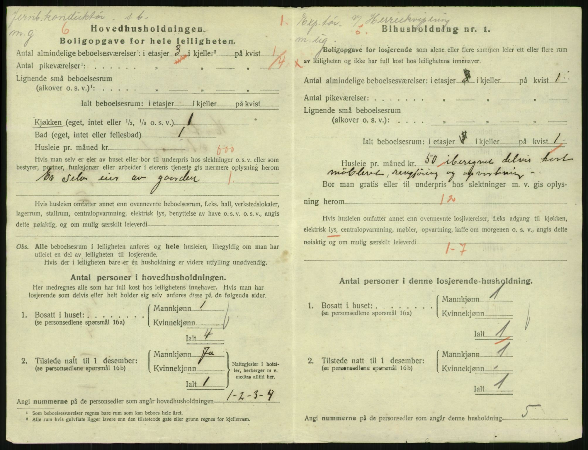 SAKO, 1920 census for Horten, 1920, p. 7180