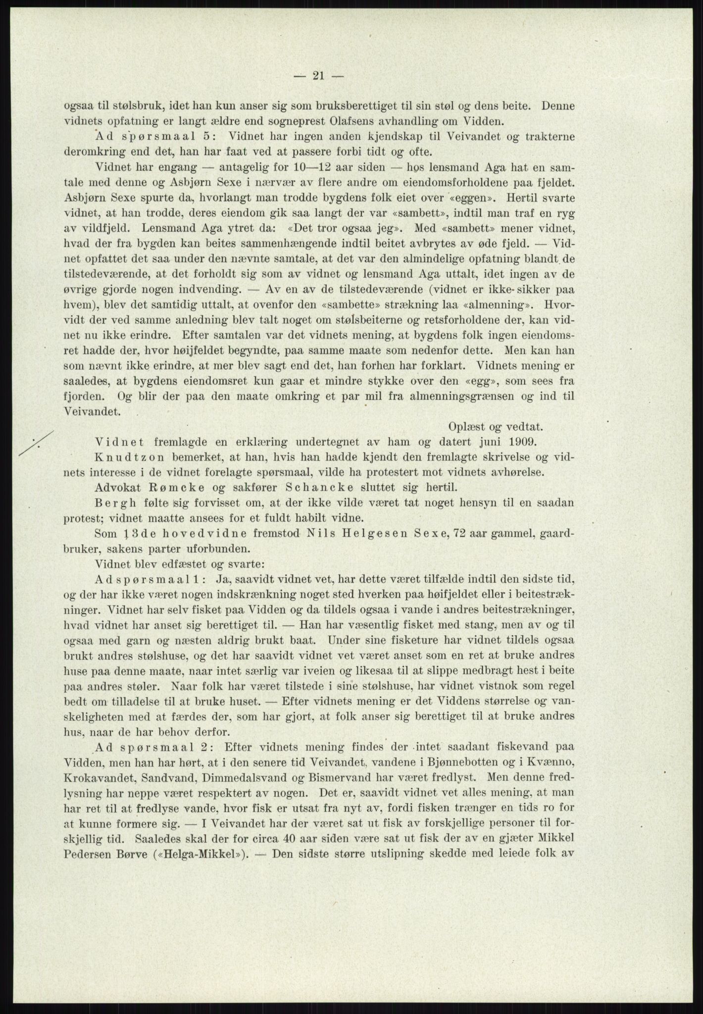 Høyfjellskommisjonen, AV/RA-S-1546/X/Xa/L0001: Nr. 1-33, 1909-1953, p. 31