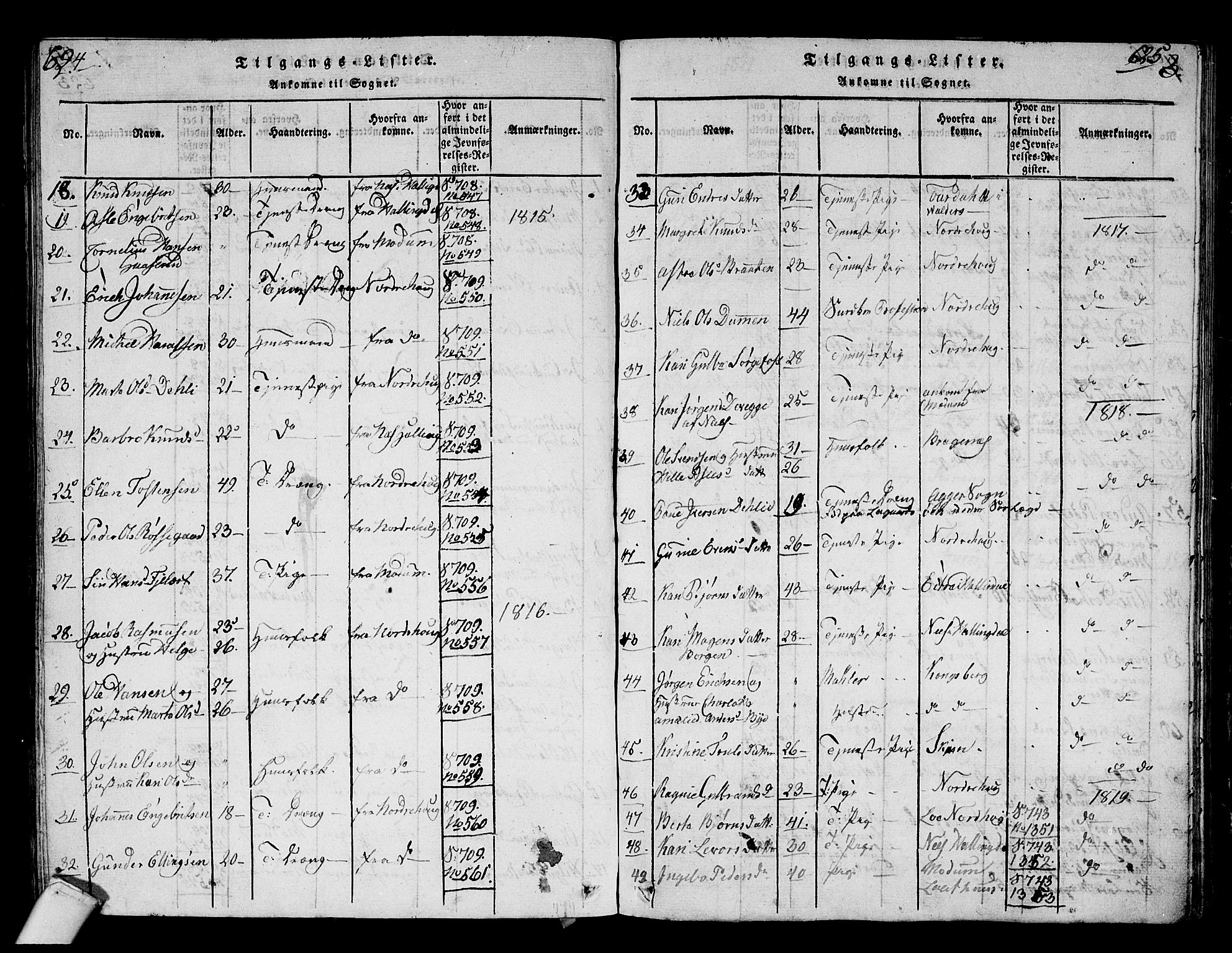 Hole kirkebøker, SAKO/A-228/G/Ga/L0001: Parish register (copy) no. I 1, 1814-1842, p. 624-625