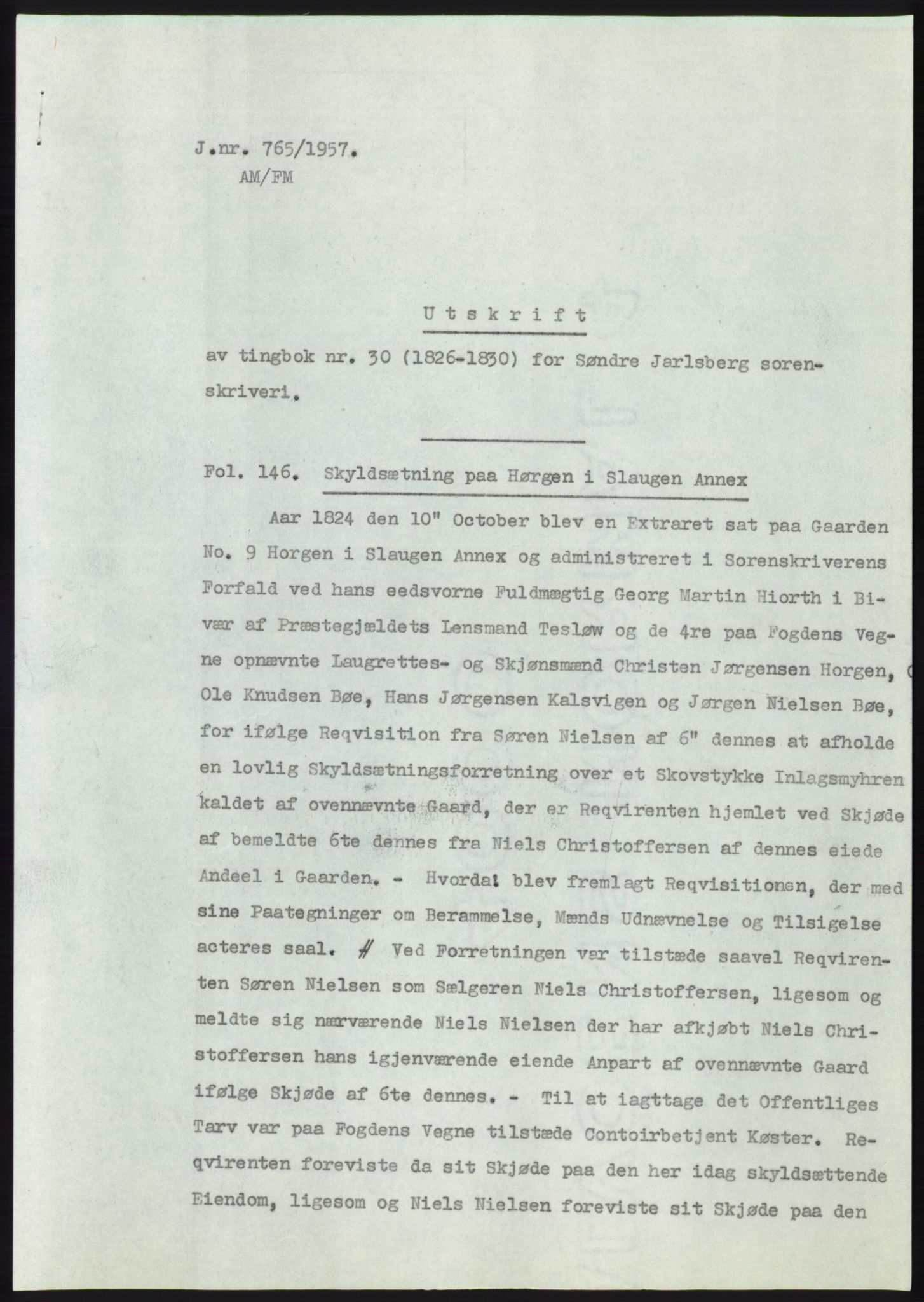 Statsarkivet i Kongsberg, SAKO/A-0001, 1957, p. 404