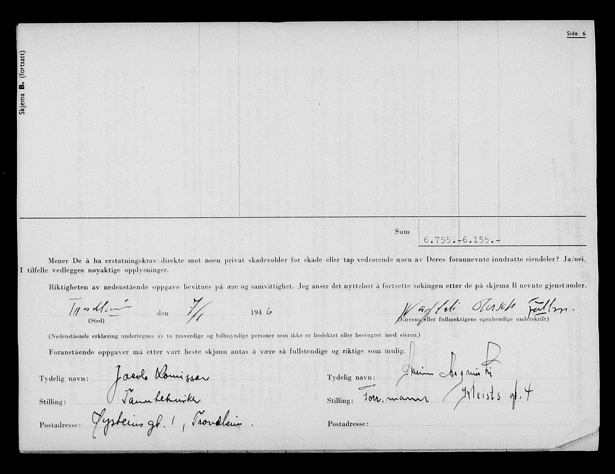 Justisdepartementet, Tilbakeføringskontoret for inndratte formuer, RA/S-1564/H/Hc/Hca/L0896: --, 1945-1947, p. 253