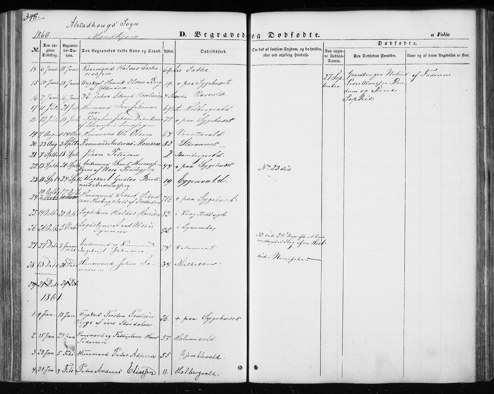 Ministerialprotokoller, klokkerbøker og fødselsregistre - Nord-Trøndelag, SAT/A-1458/717/L0154: Parish register (official) no. 717A07 /1, 1850-1862, p. 348