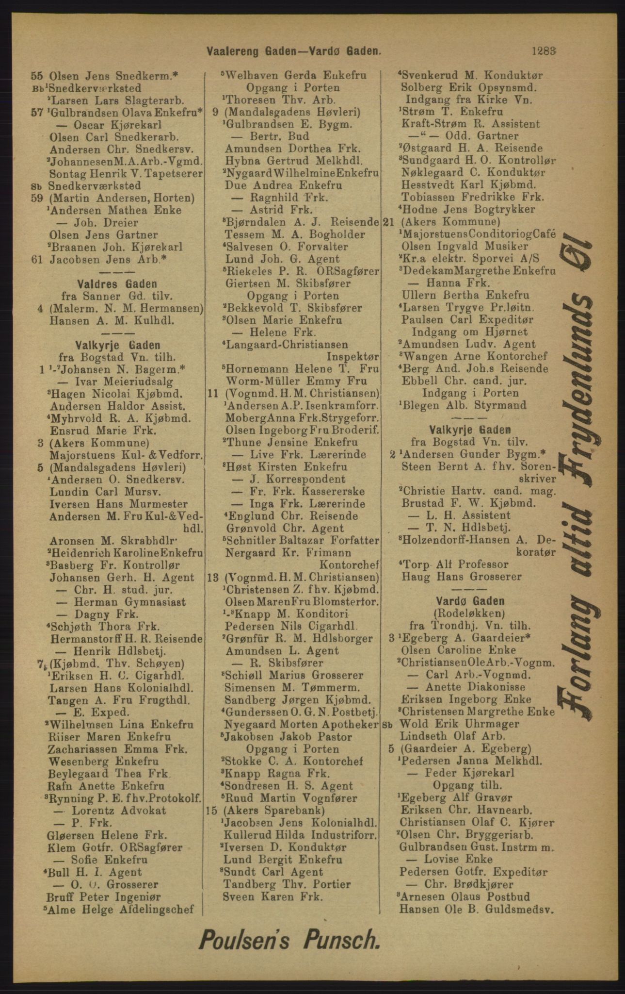 Kristiania/Oslo adressebok, PUBL/-, 1905, p. 1283