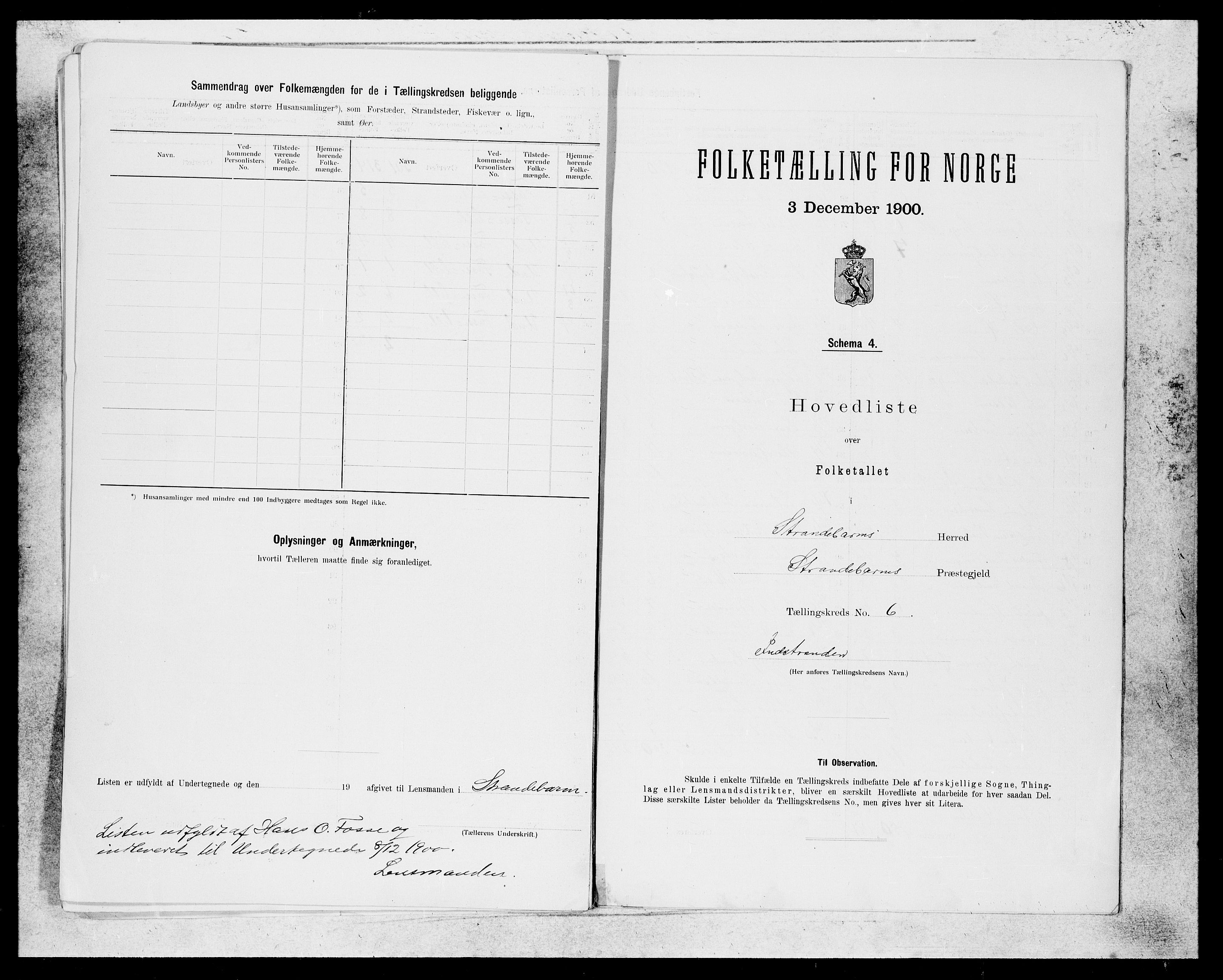 SAB, 1900 census for Strandebarm og Varaldsøy, 1900, p. 14