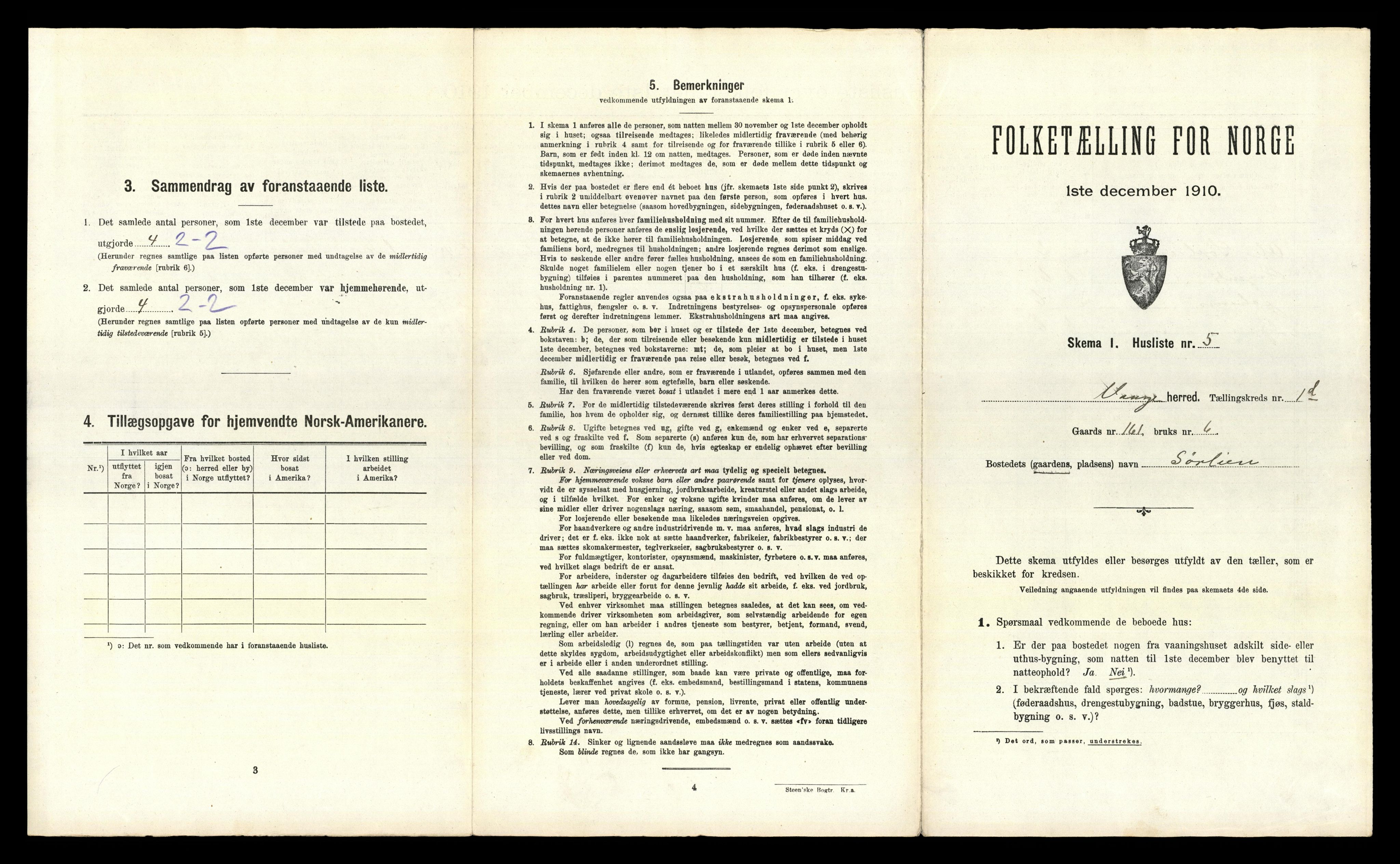 RA, 1910 census for Vågå, 1910, p. 643