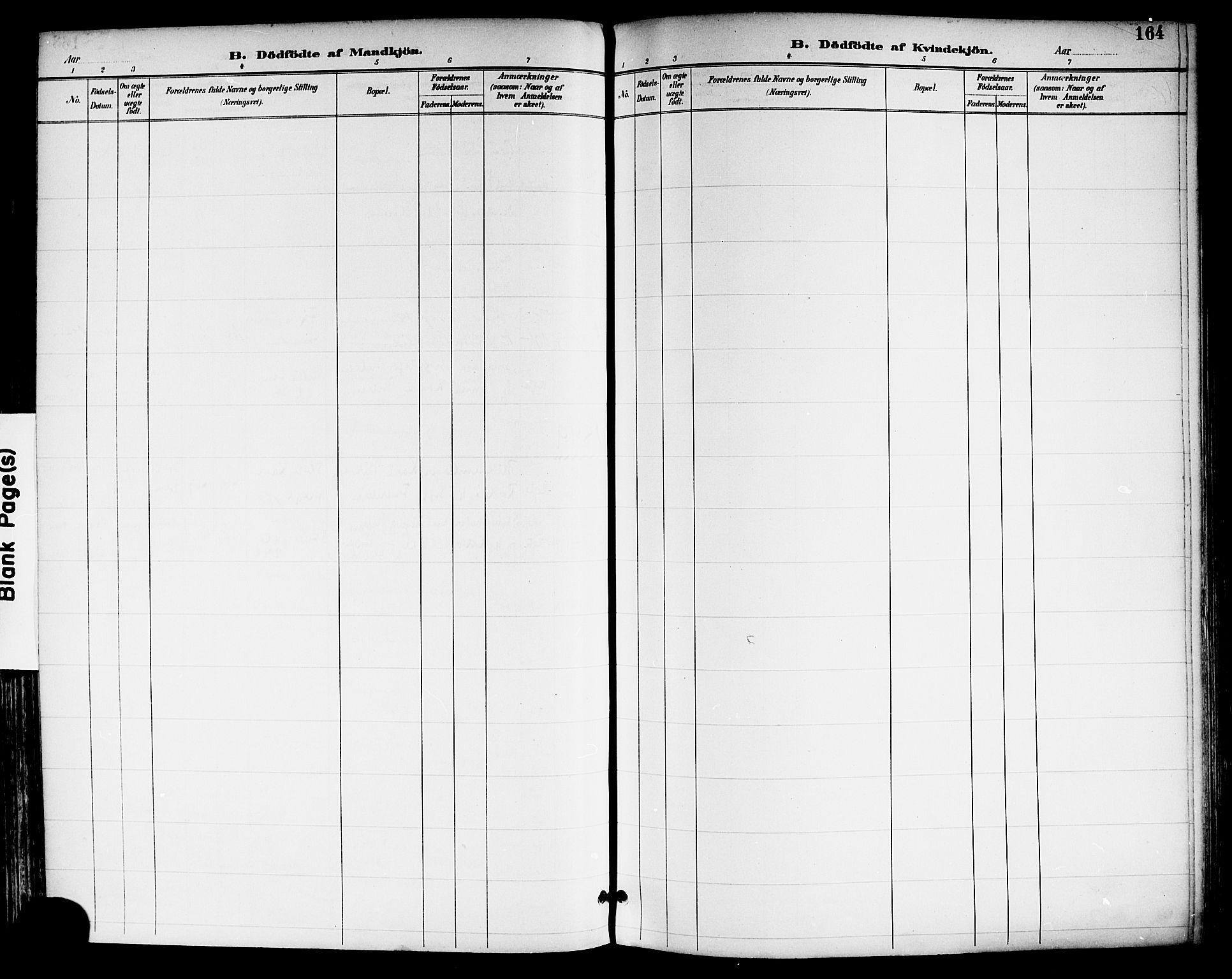 Tønsberg kirkebøker, AV/SAKO-A-330/F/Fa/L0012: Parish register (official) no. I 12, 1891-1899, p. 164