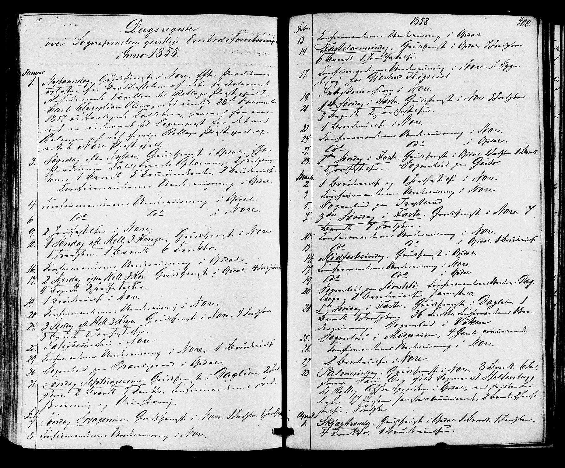 Nore kirkebøker, SAKO/A-238/F/Fa/L0003: Parish register (official) no. I 3, 1858-1866, p. 400