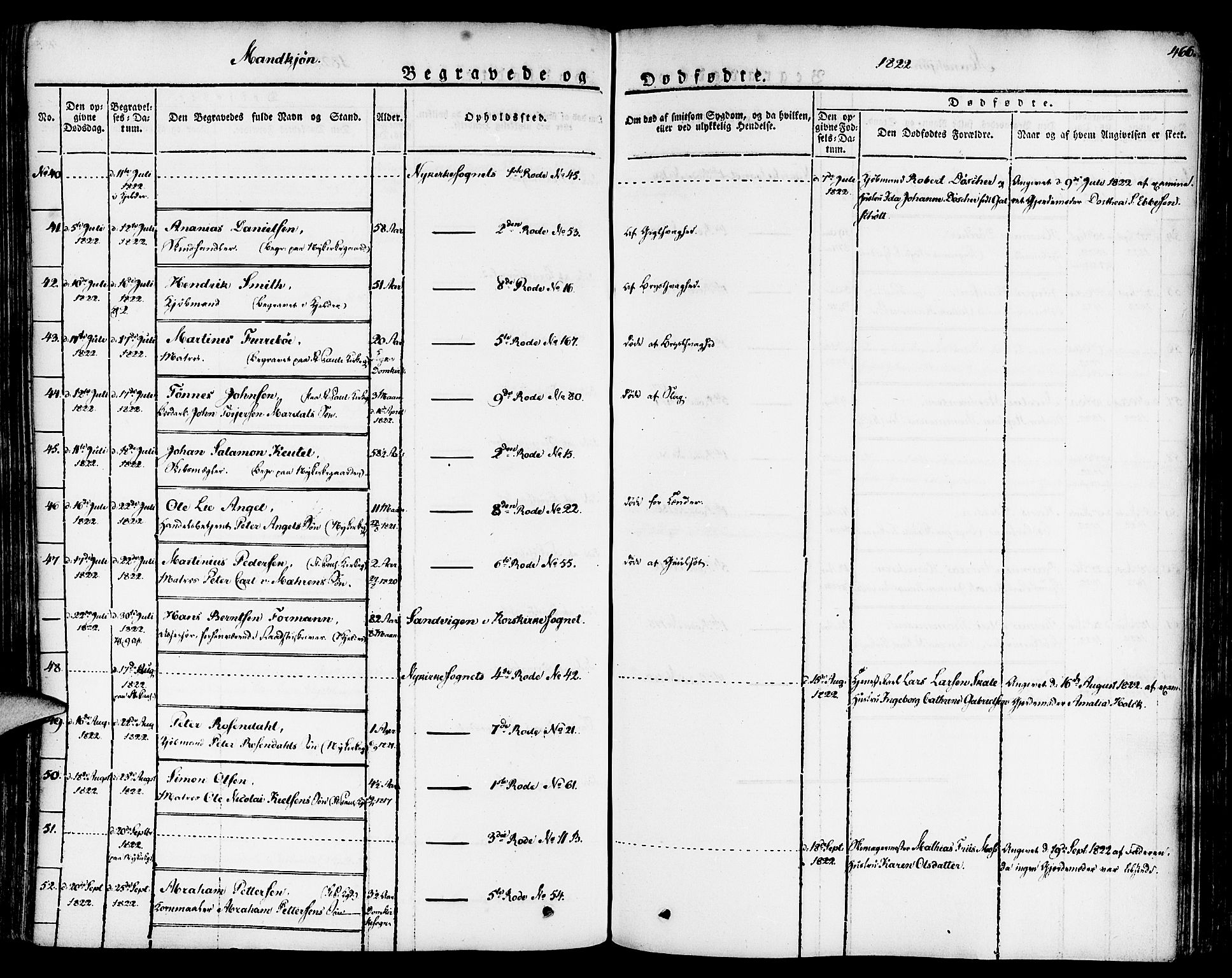 Nykirken Sokneprestembete, AV/SAB-A-77101/H/Haa/L0012: Parish register (official) no. A 12, 1821-1844, p. 466