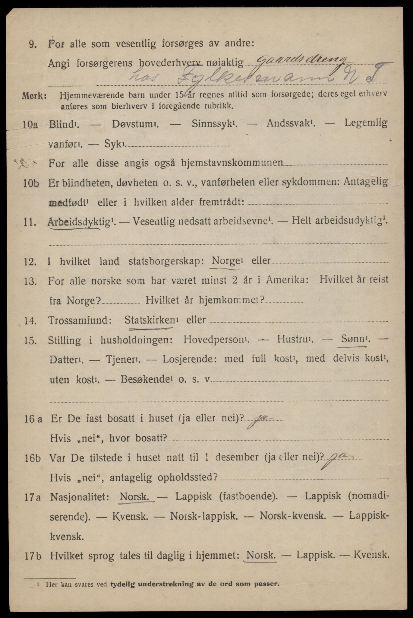 SAT, 1920 census for Egge, 1920, p. 3057