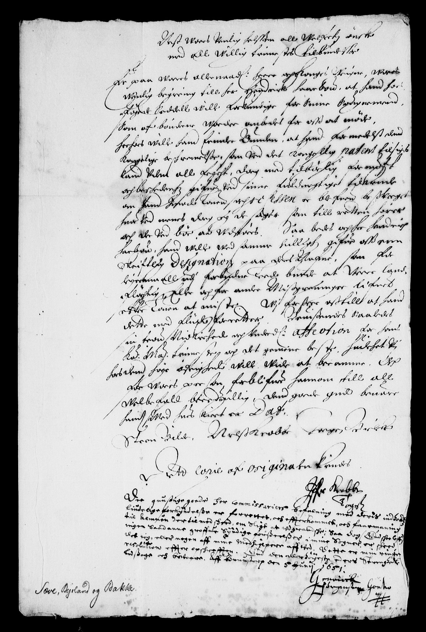 Danske Kanselli, Skapsaker, AV/RA-EA-4061/F/L0009: Skap 8, pakke 150B, litra A-AA, 1644-1651, p. 38