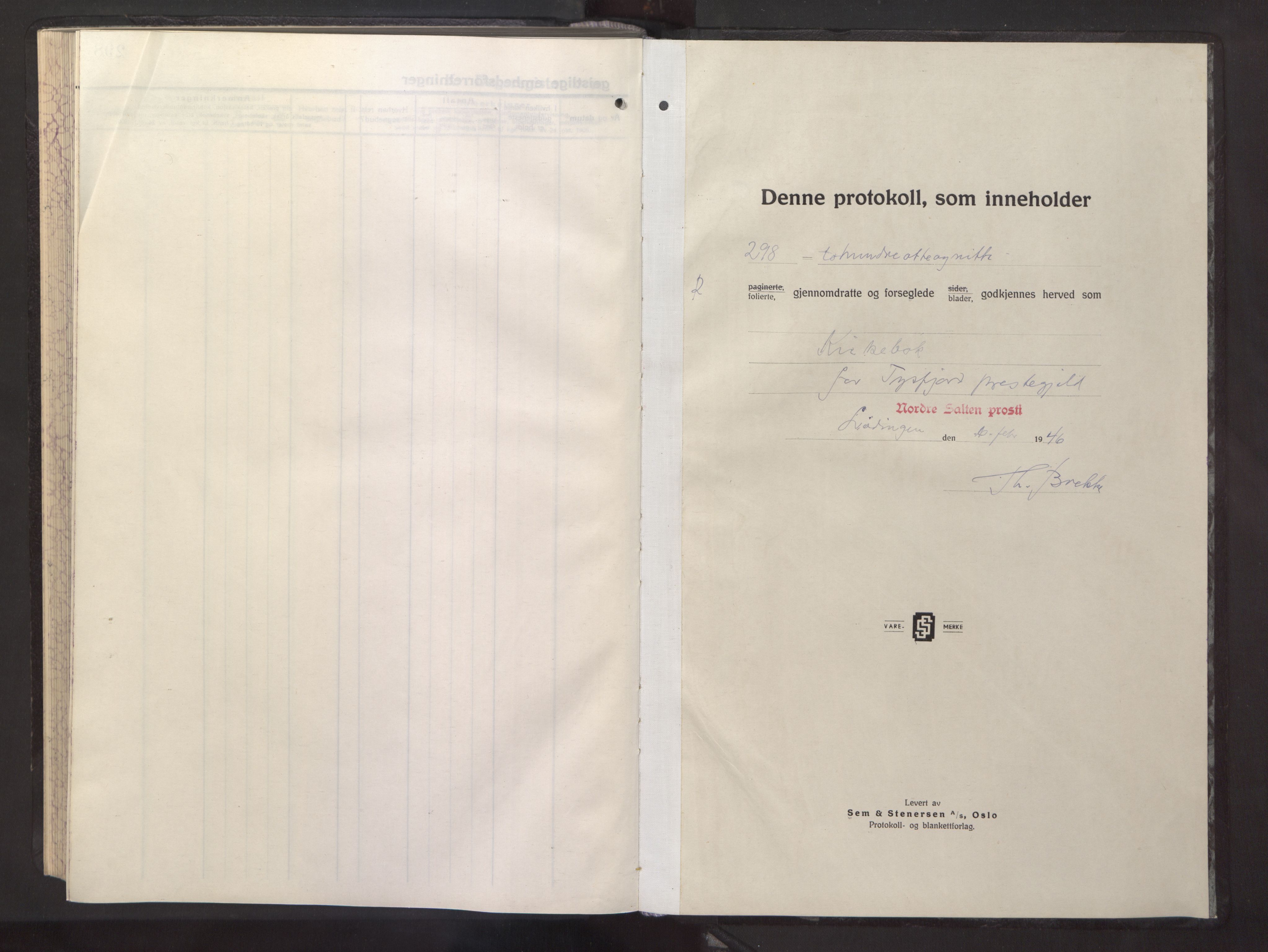 Ministerialprotokoller, klokkerbøker og fødselsregistre - Nordland, SAT/A-1459/861/L0882: Parish register (copy) no. 861C08, 1945-1950