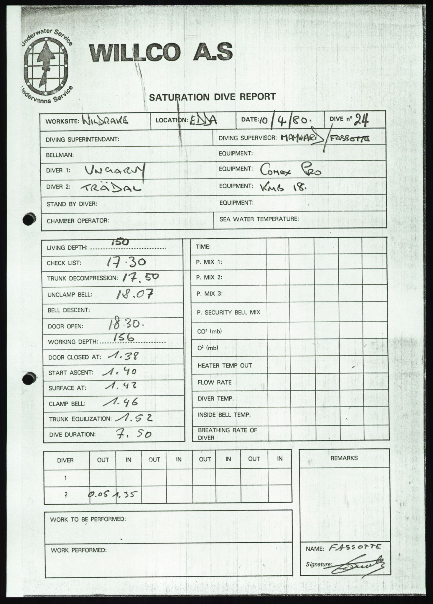 Justisdepartementet, Granskningskommisjonen ved Alexander Kielland-ulykken 27.3.1980, AV/RA-S-1165/D/L0018: R Feltopprydning (Doku.liste + R2, R4-R6 av 6), 1980-1981, p. 111