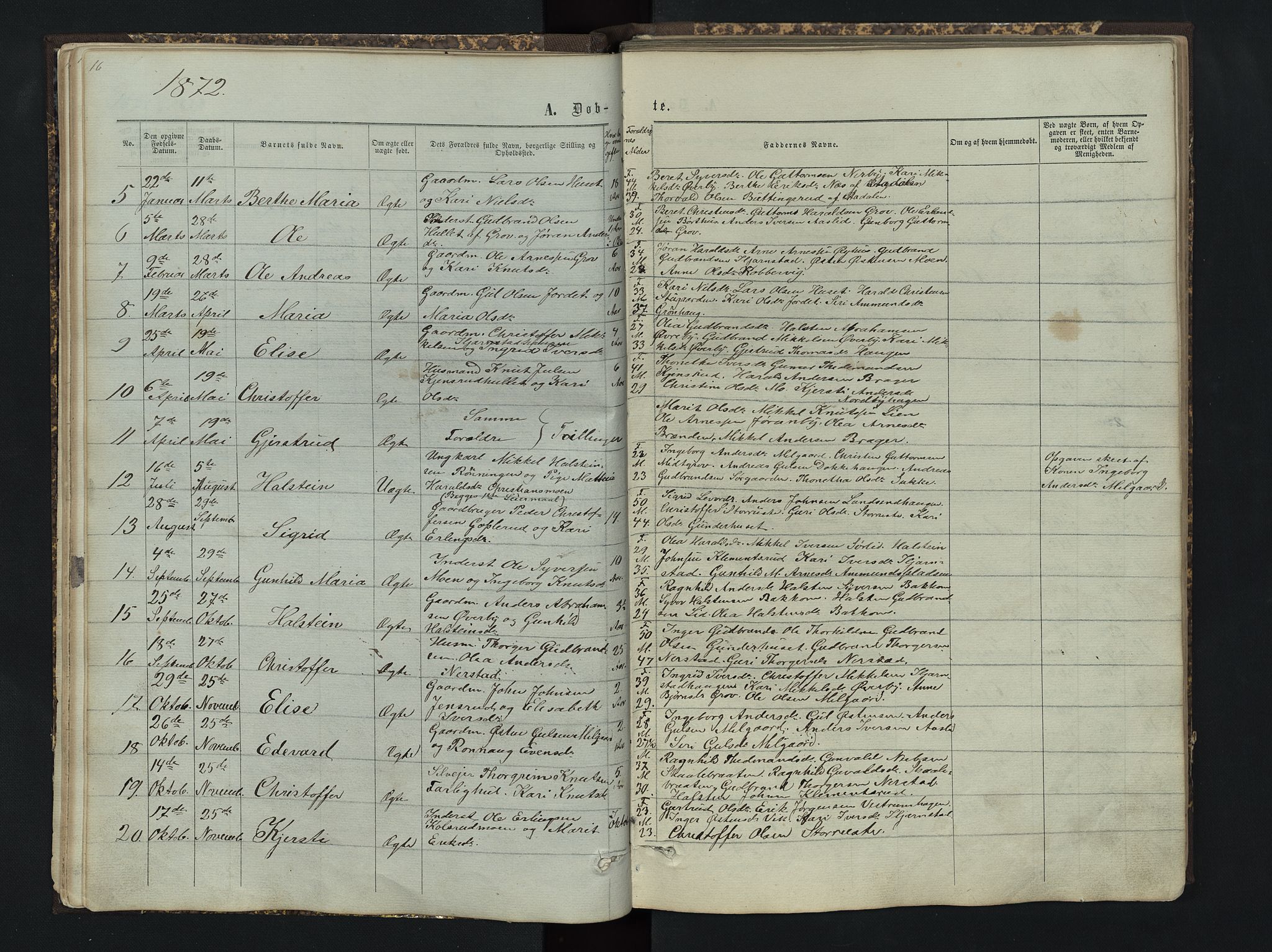 Sør-Aurdal prestekontor, AV/SAH-PREST-128/H/Ha/Hab/L0004: Parish register (copy) no. 4, 1865-1893, p. 16